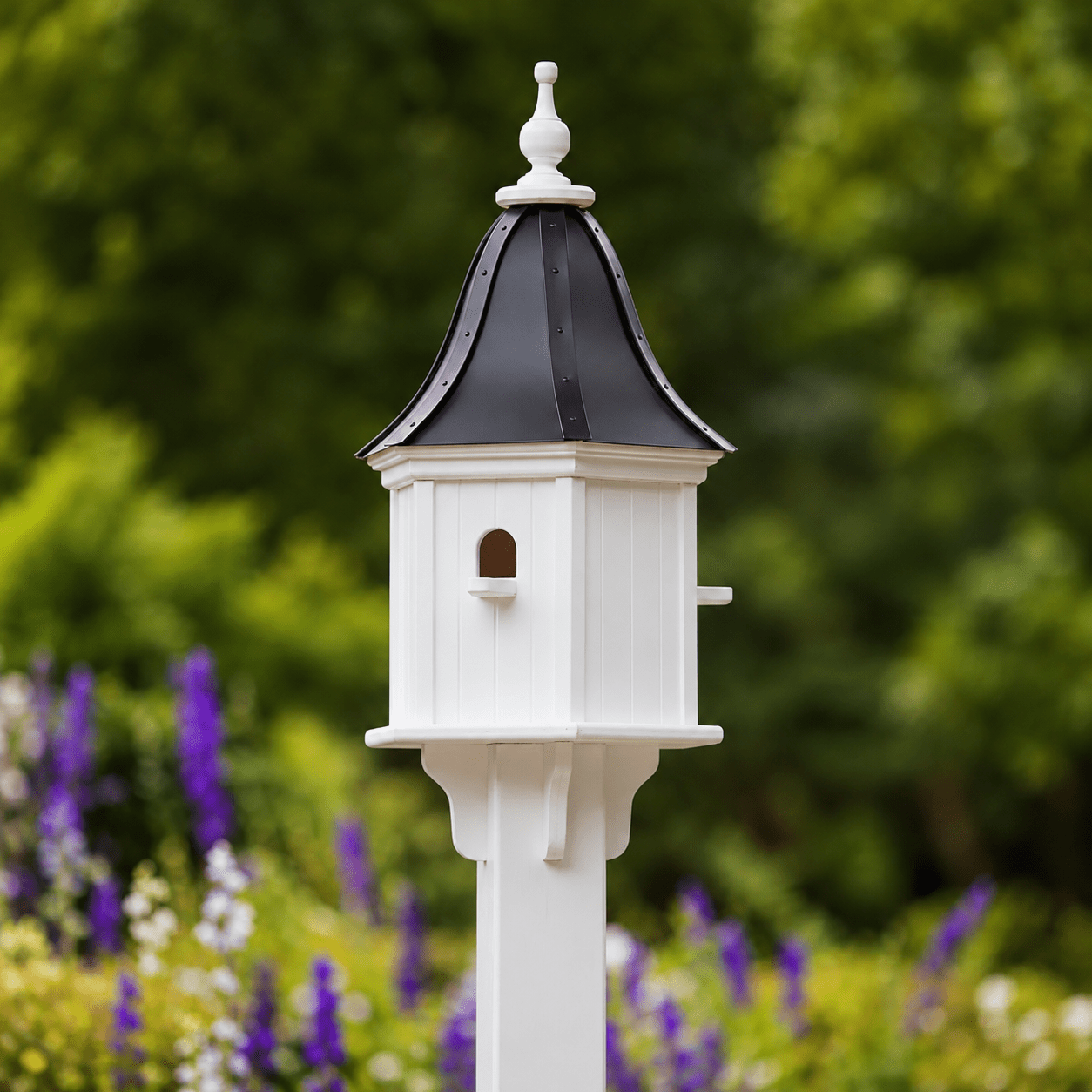 Arbor Bird House – Black Aluminum Roof - Good Directions