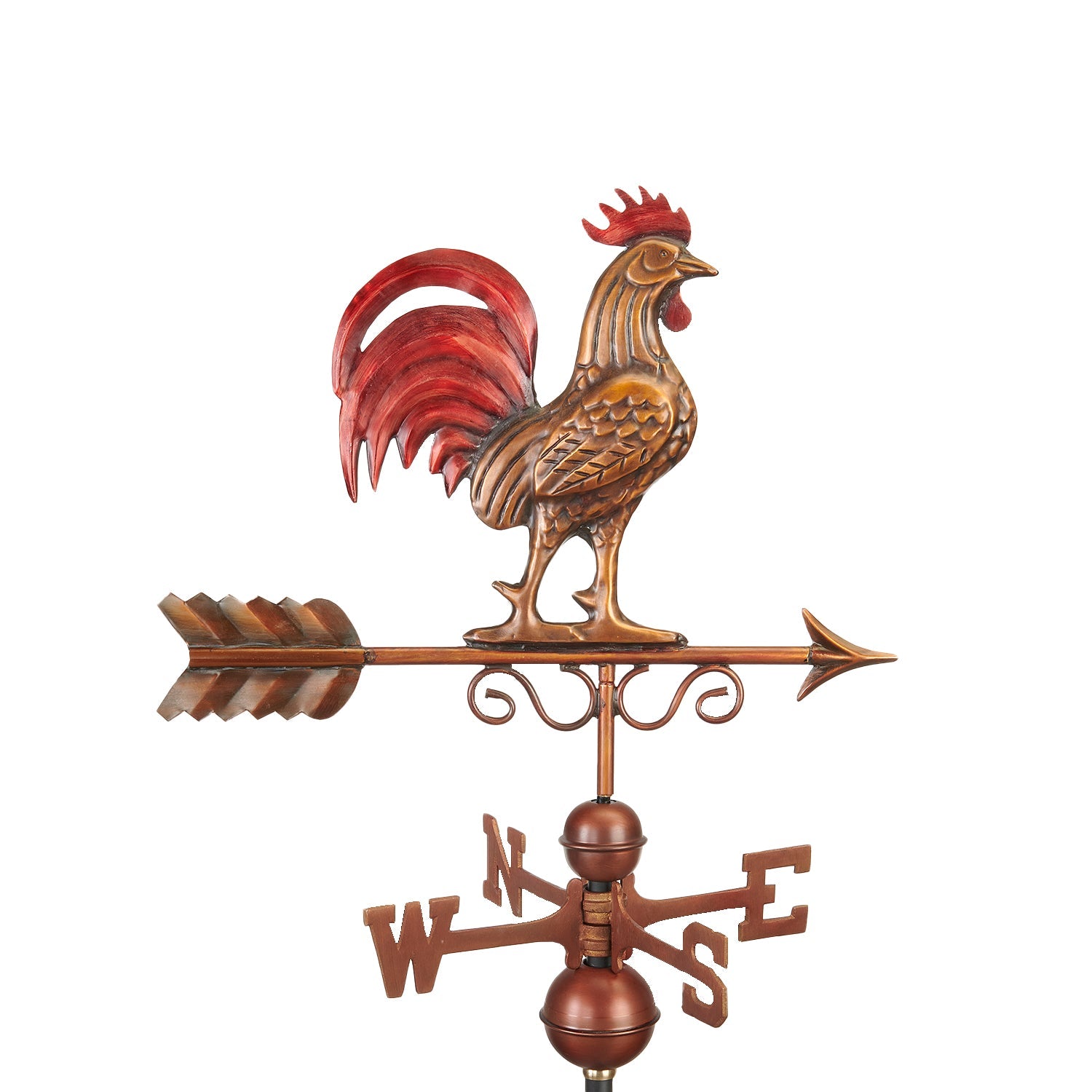 Bantam Red Rooster Weathervane - Good Directions
