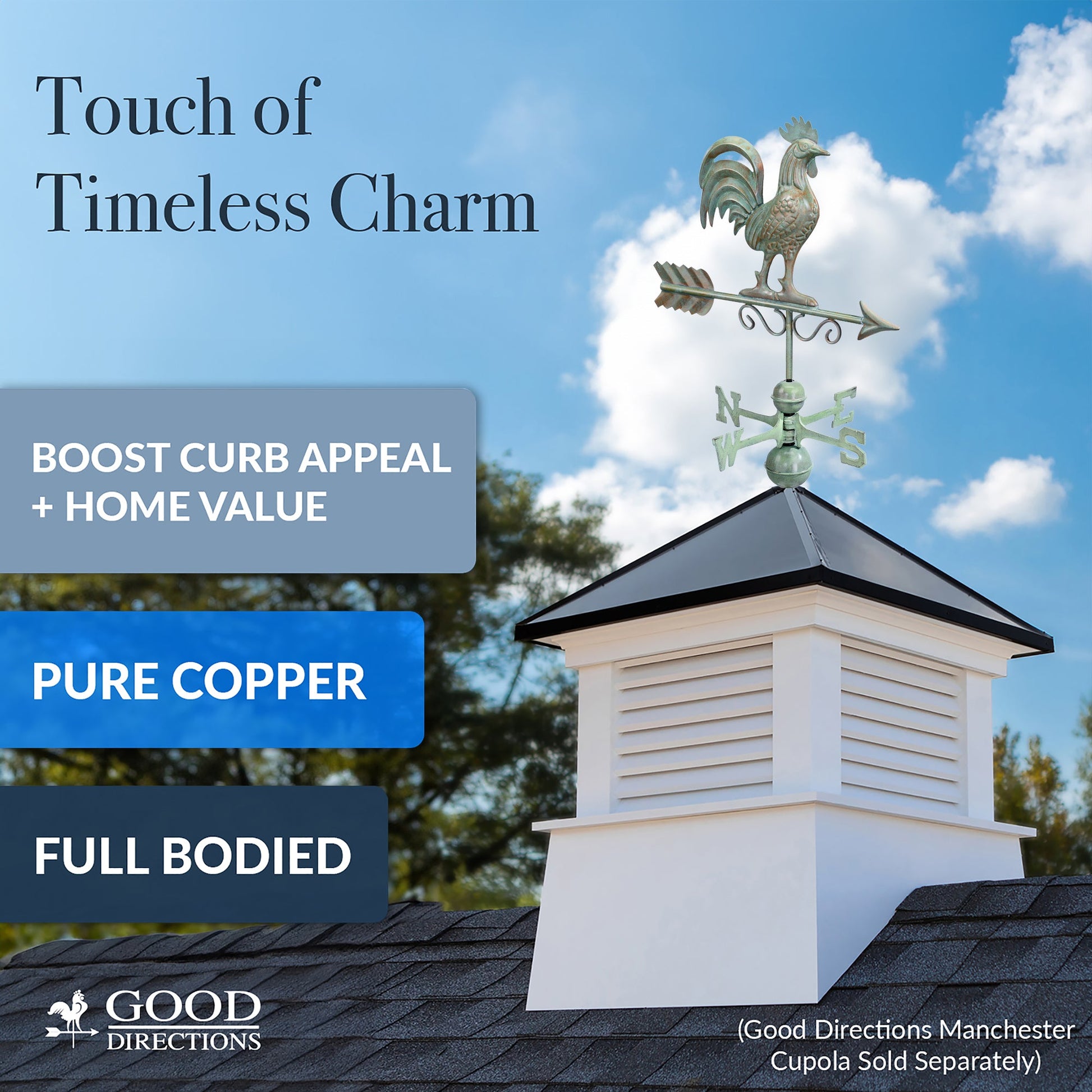 Bantam Rooster Weathervane - Good Directions