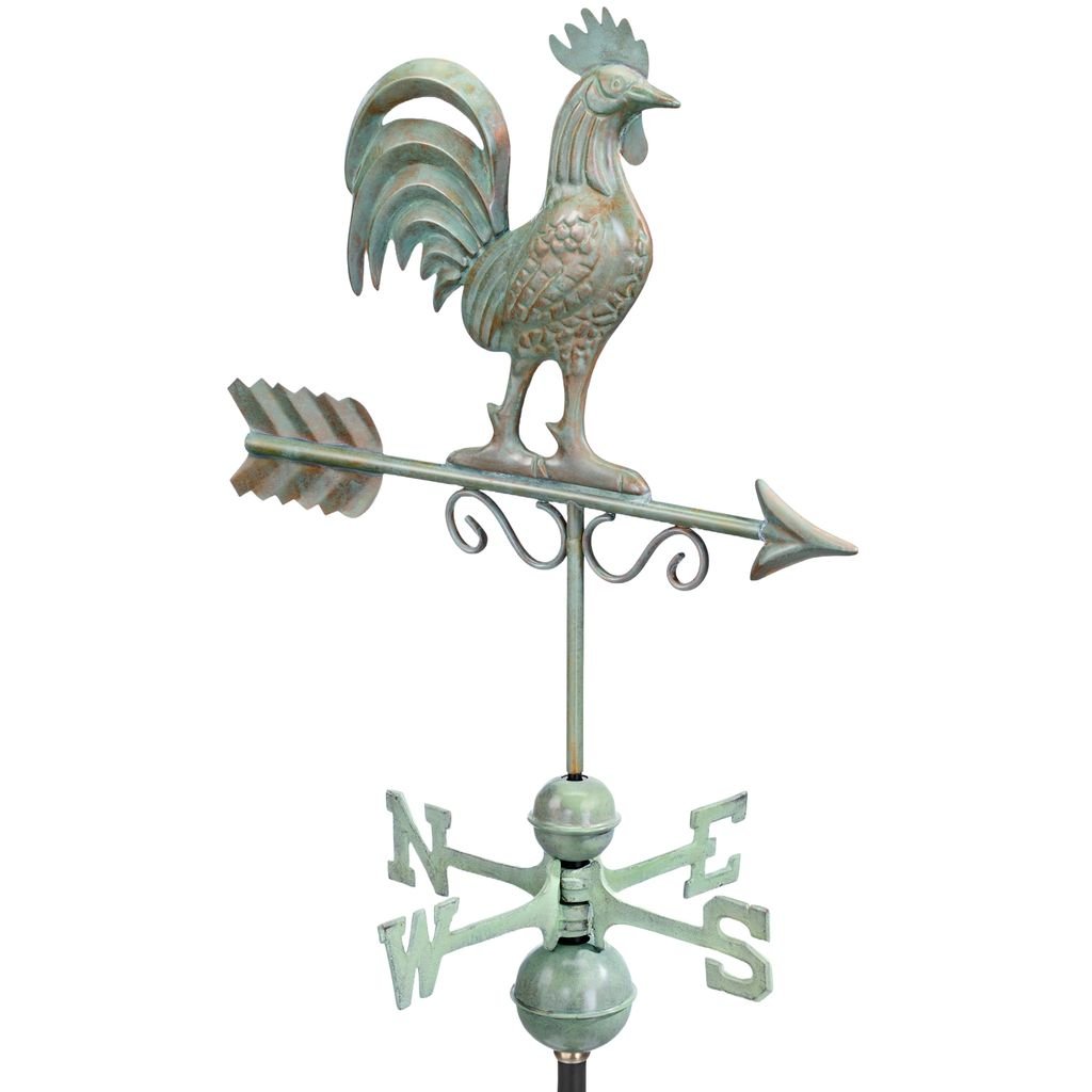 Bantam Rooster Weathervane - Blue Verde Copper by Good Directions - Good Directions