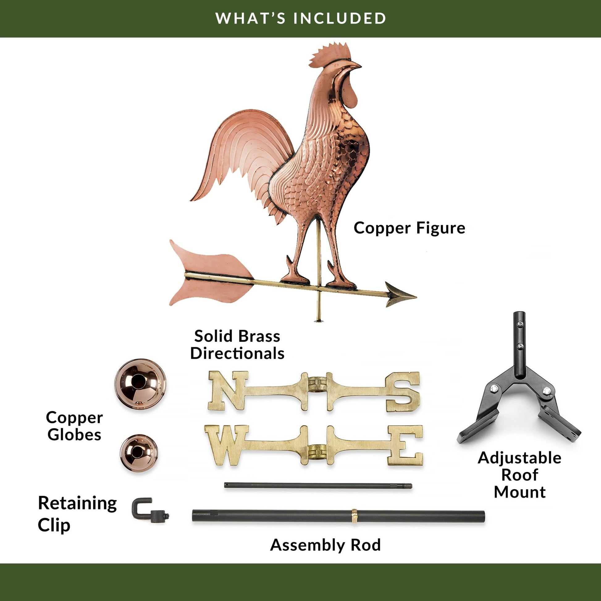Barn Rooster Weathervane - Good Directions