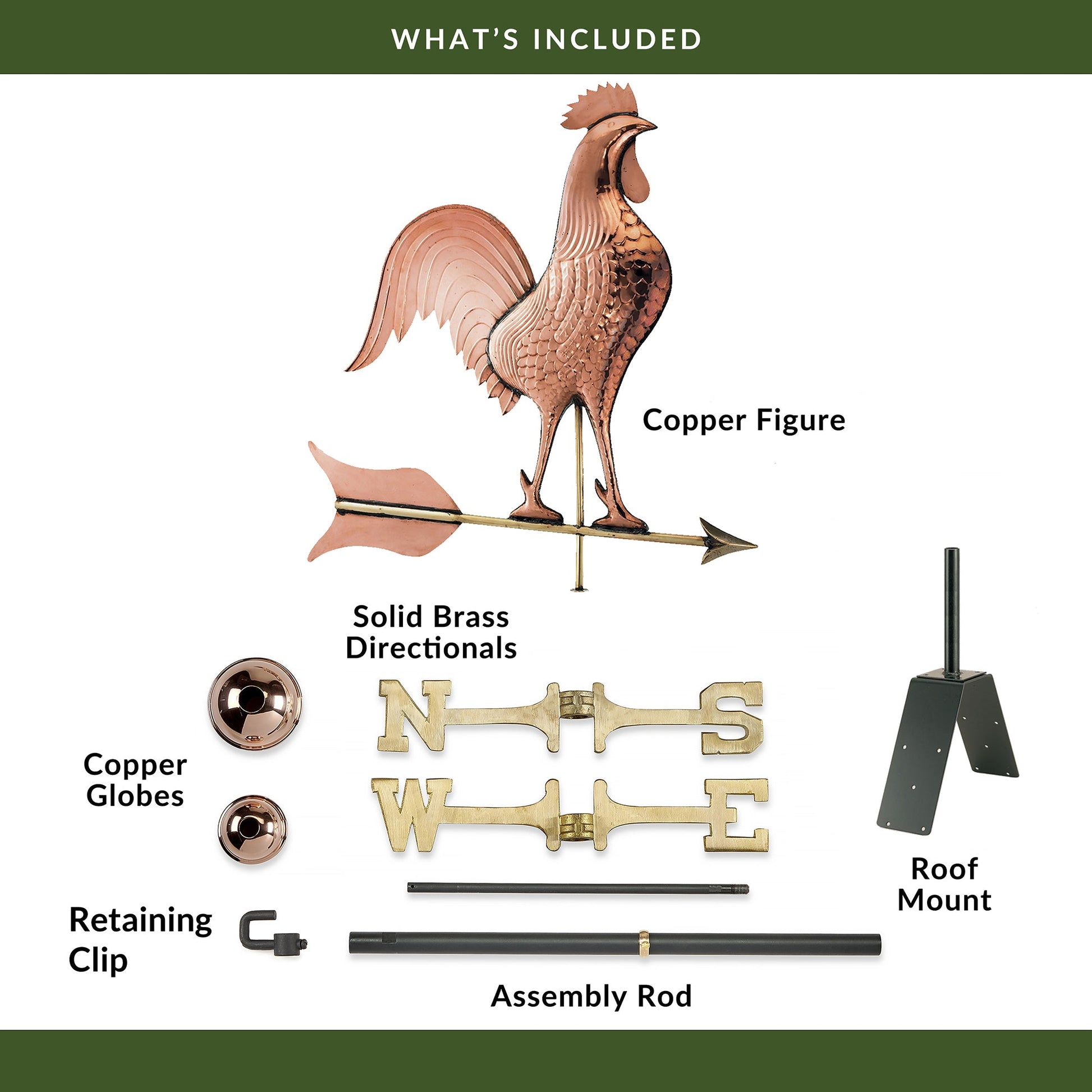 Barn Rooster Weathervane - Good Directions