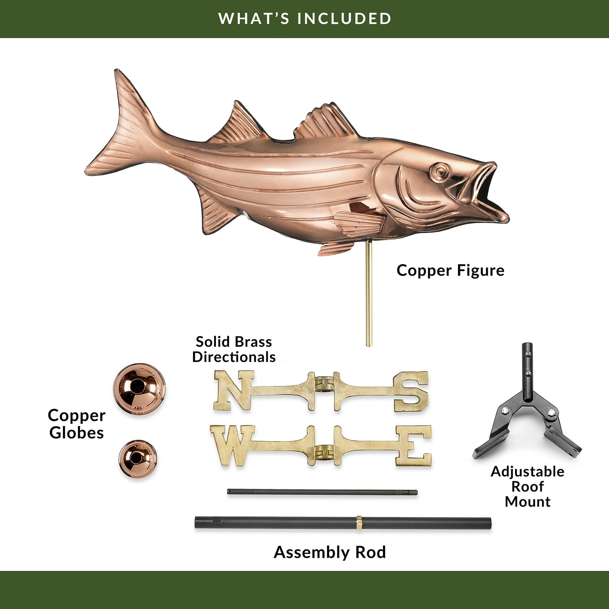Bass Weathervane - Good Directions