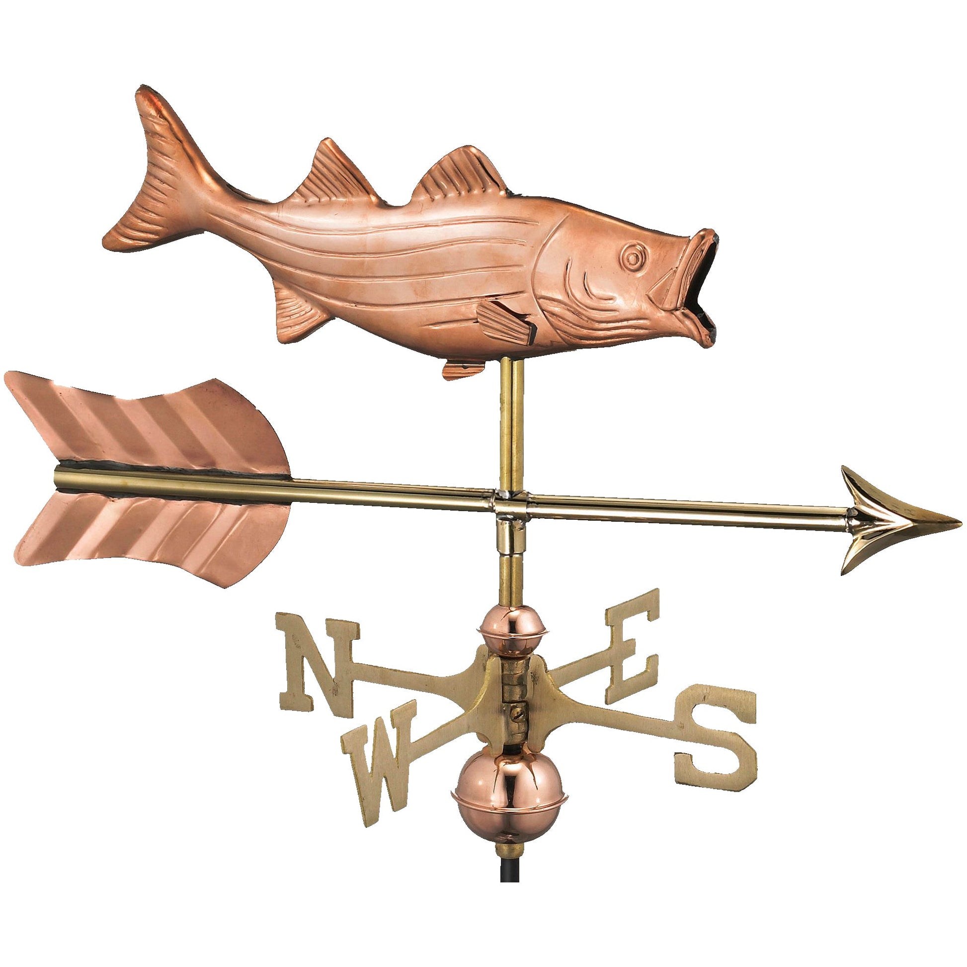 Bass with Arrow Cottage Weathervane - Good Directions