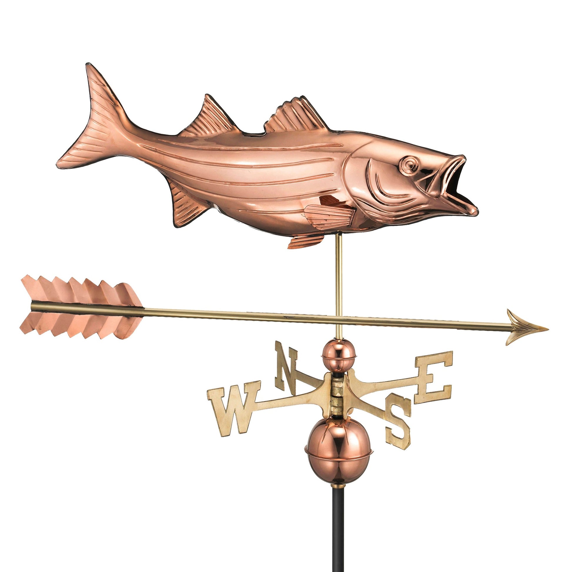 Bass with Arrow Weathervane - Good Directions