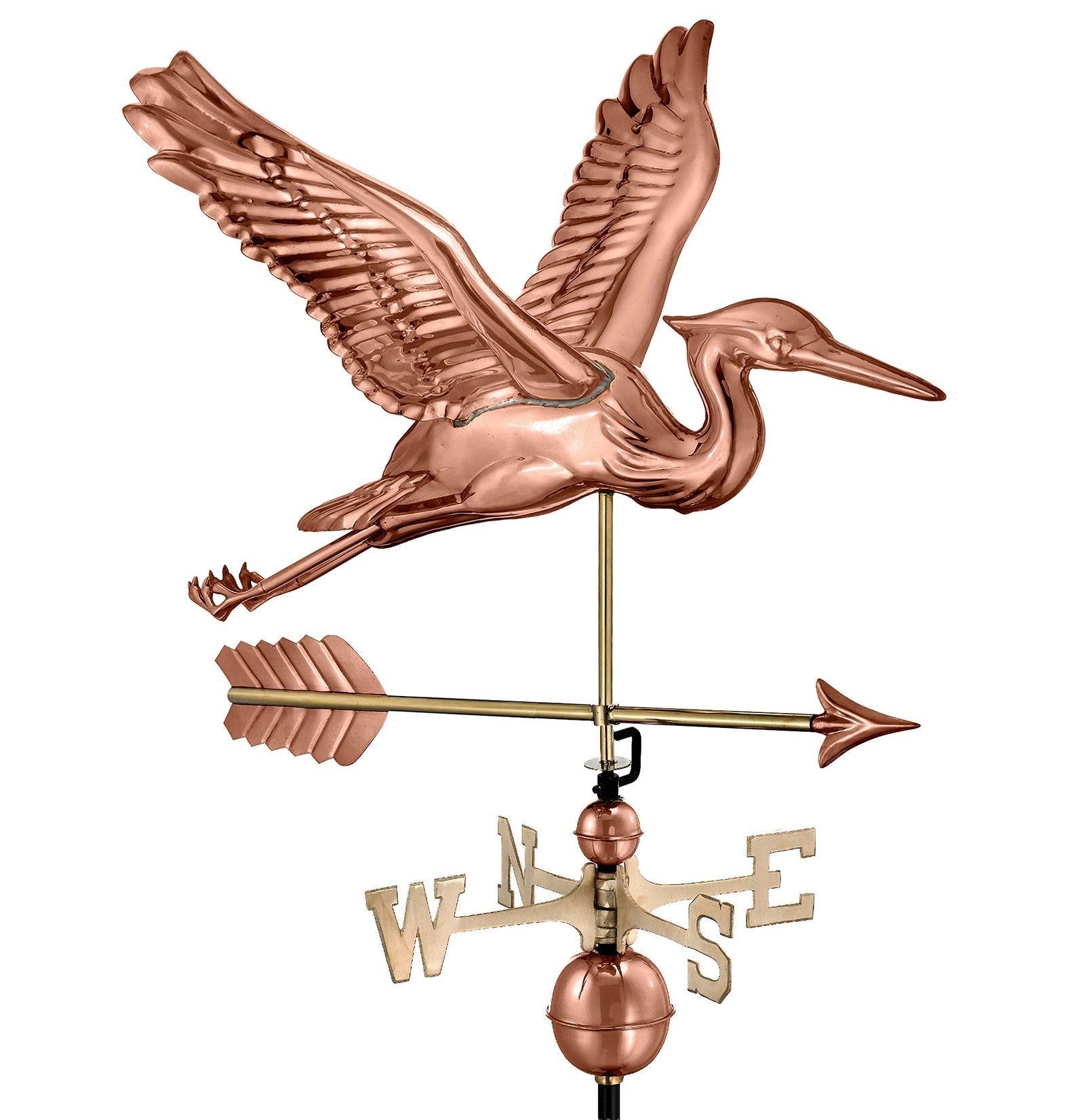 Blue Heron with Arrow Weathervane - Good Directions