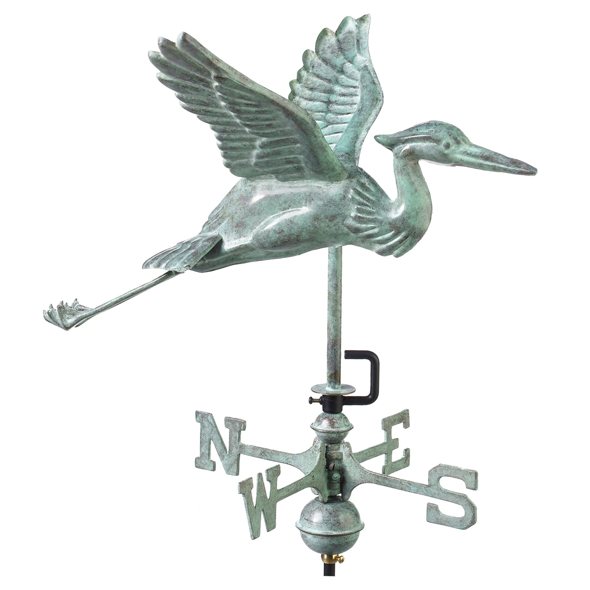 Blue Verde Blue Heron Cottage Weathervane - Good Directions