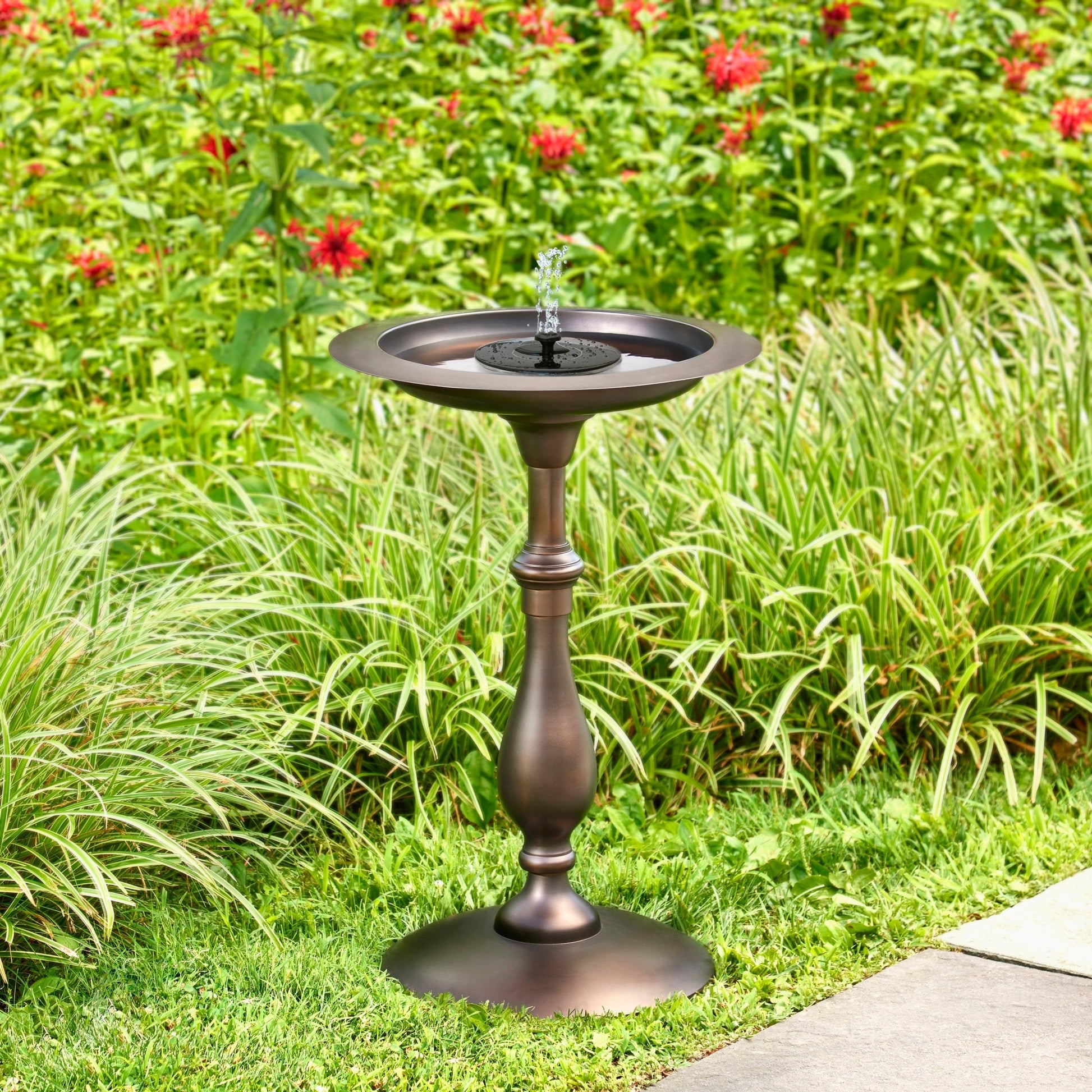 Classic Bronze Bird Bath Pedestal - Good Directions