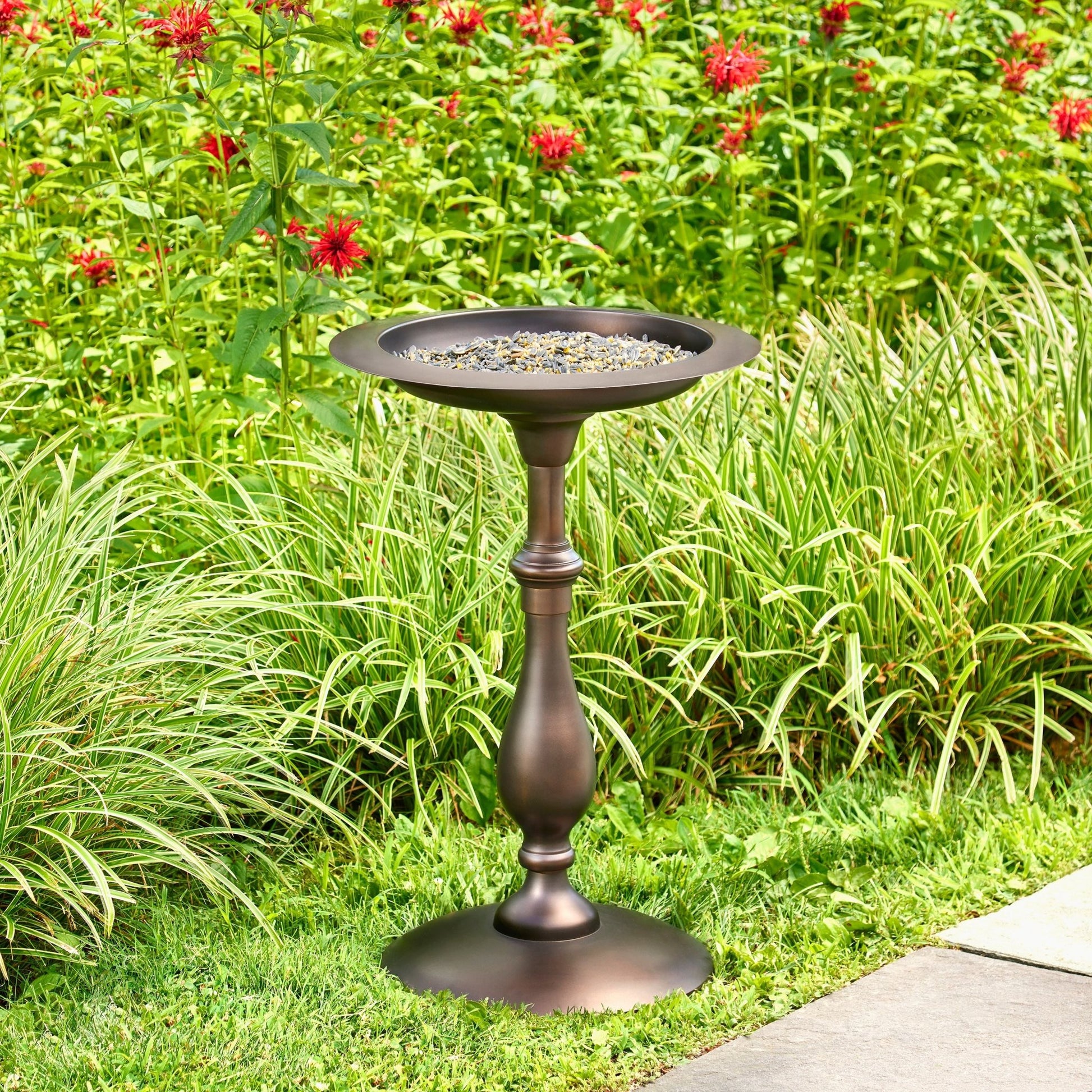 Classic Bronze Bird Bath Pedestal - Good Directions