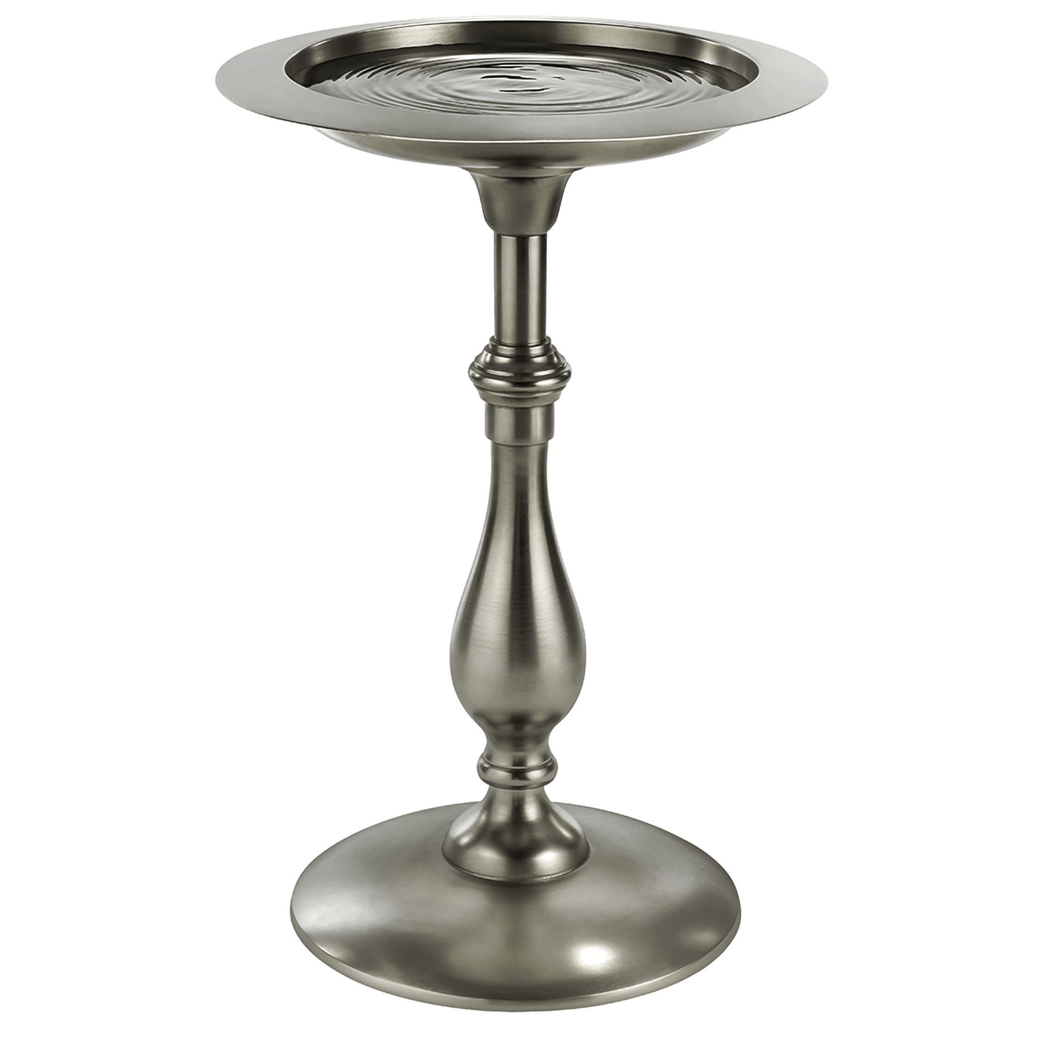 Classic Pewter Bird Bath Pedestal - Good Directions