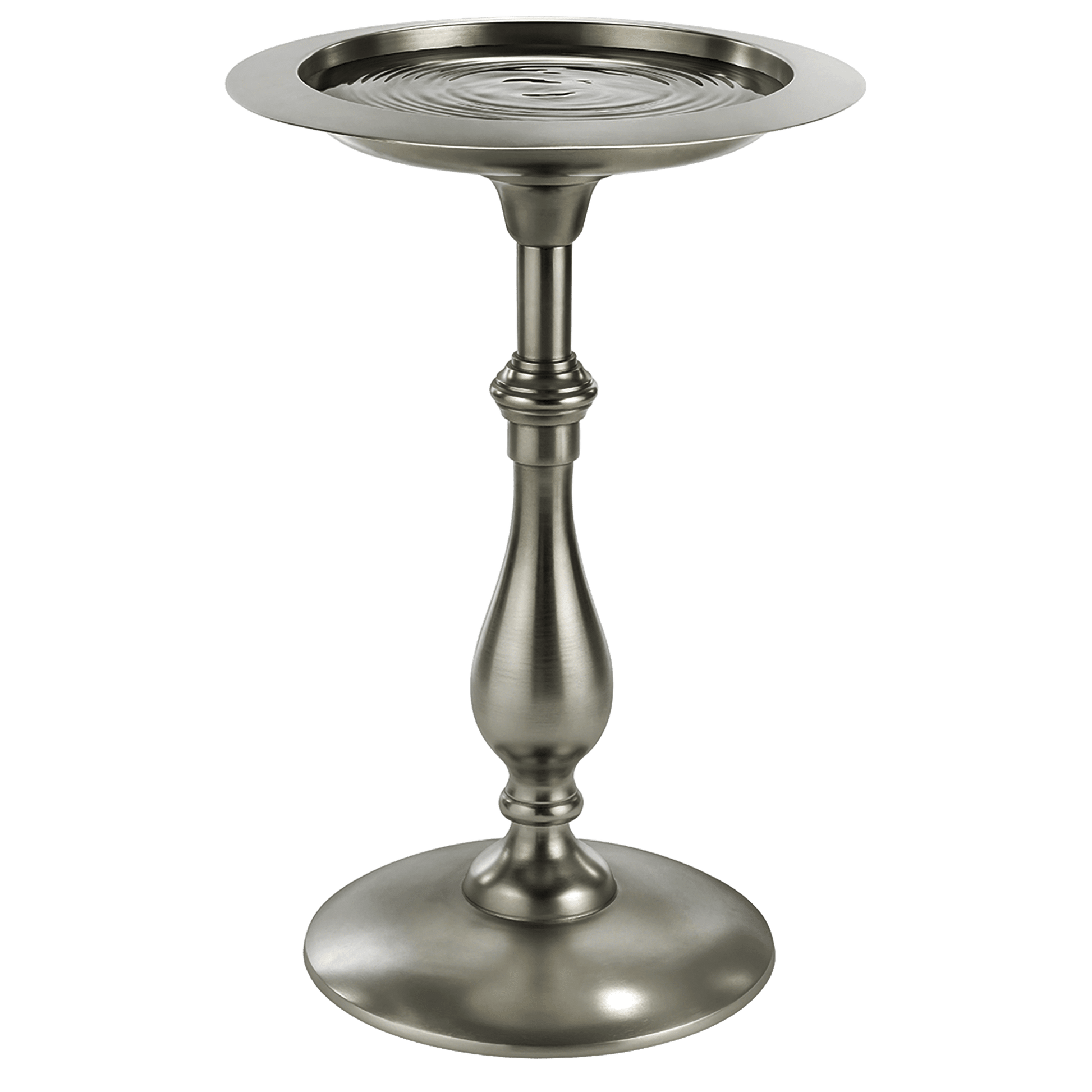 Classic Pewter Bird Bath Pedestal - Good Directions