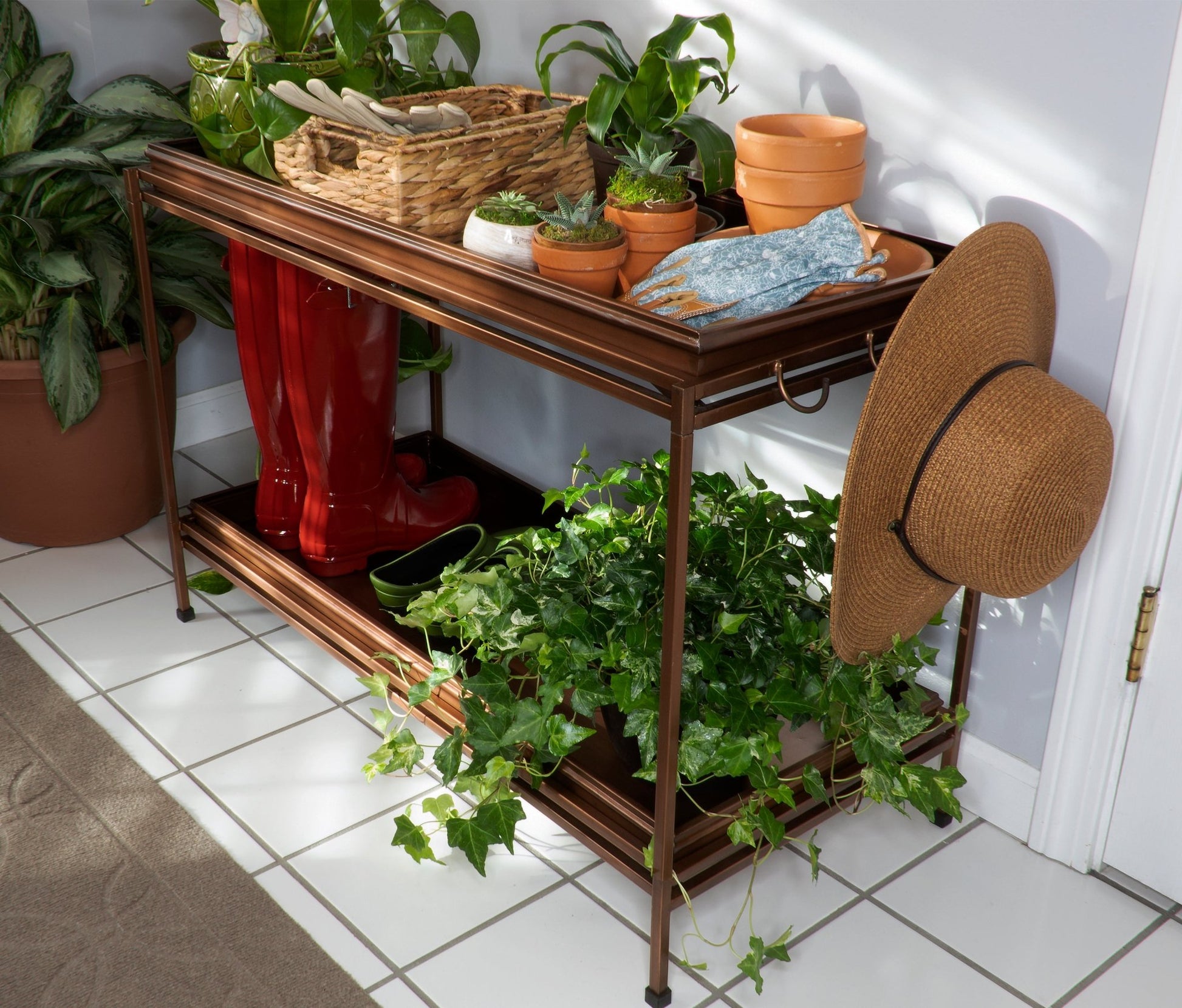 Classic Two Tier Boot Tray with Stand - Good Directions