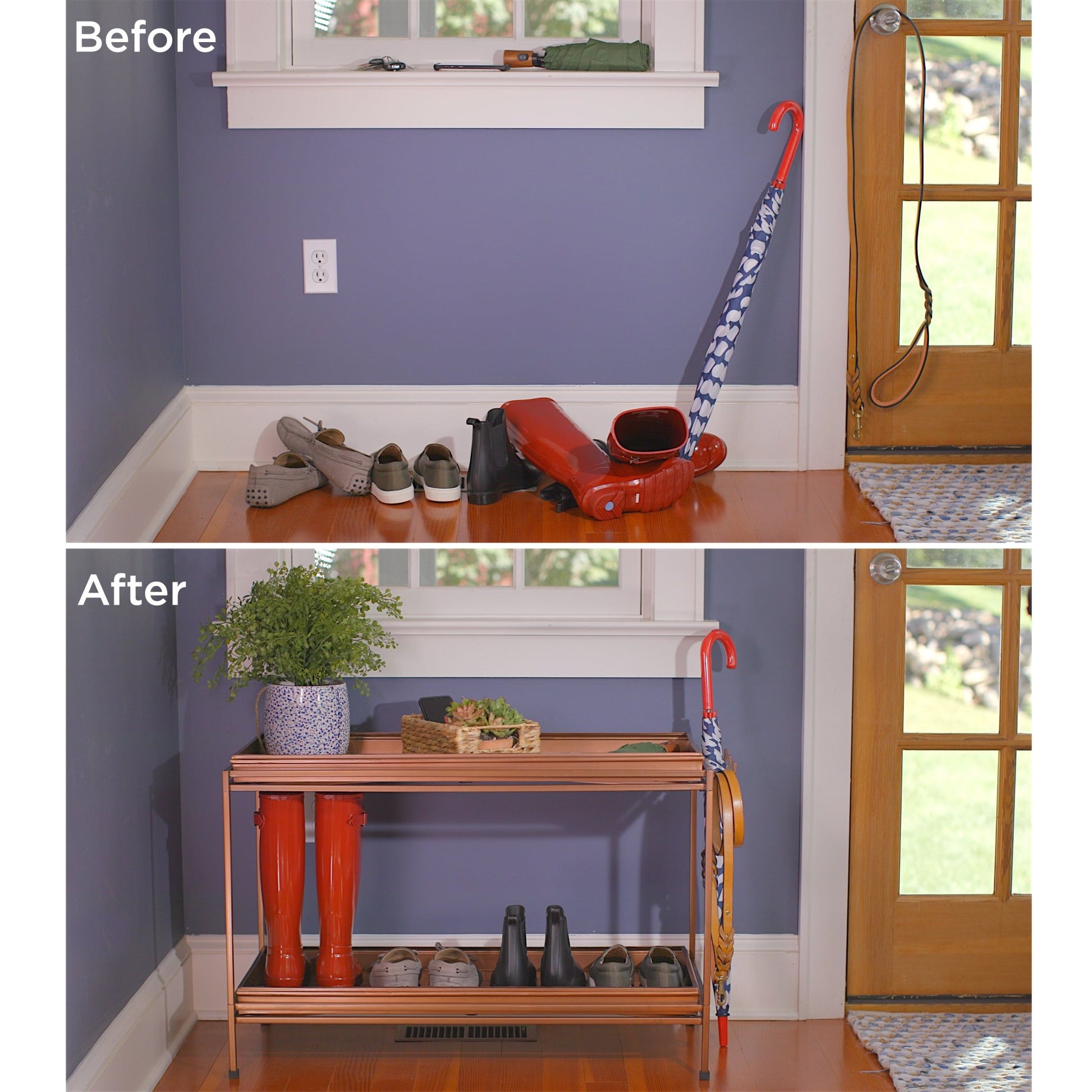 Classic Two Tier Boot Tray with Stand - Good Directions