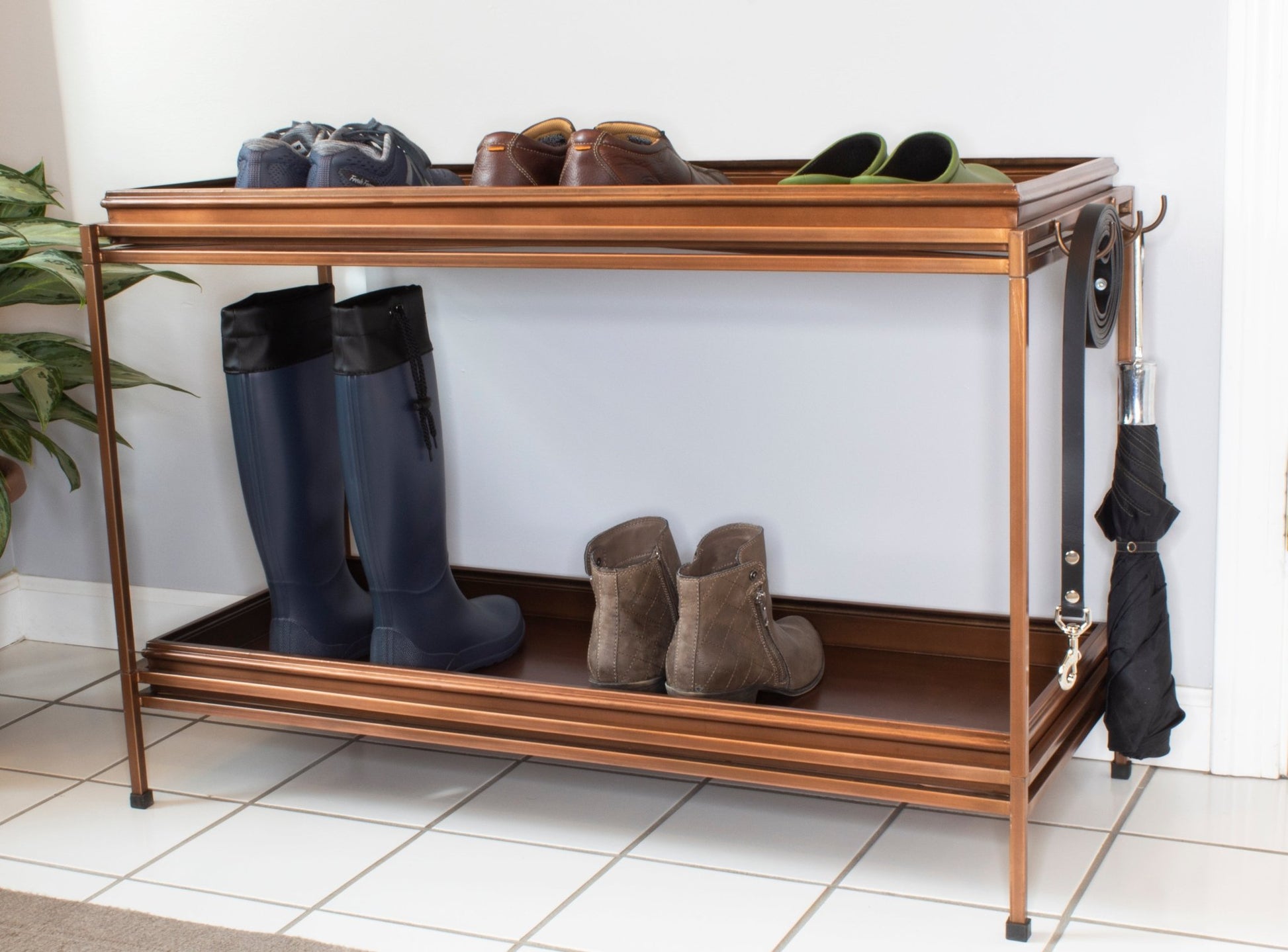 Classic Two Tier Boot Tray with Stand - Good Directions