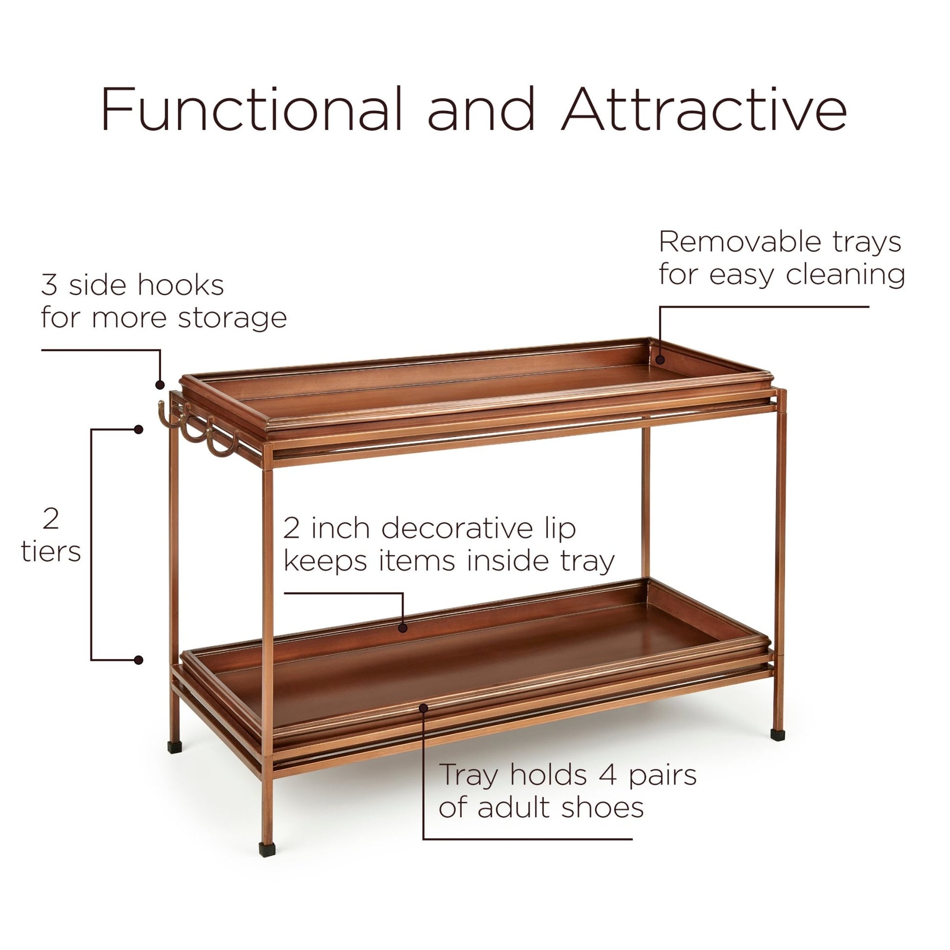 Classic Two Tier Boot Tray with Stand - Good Directions