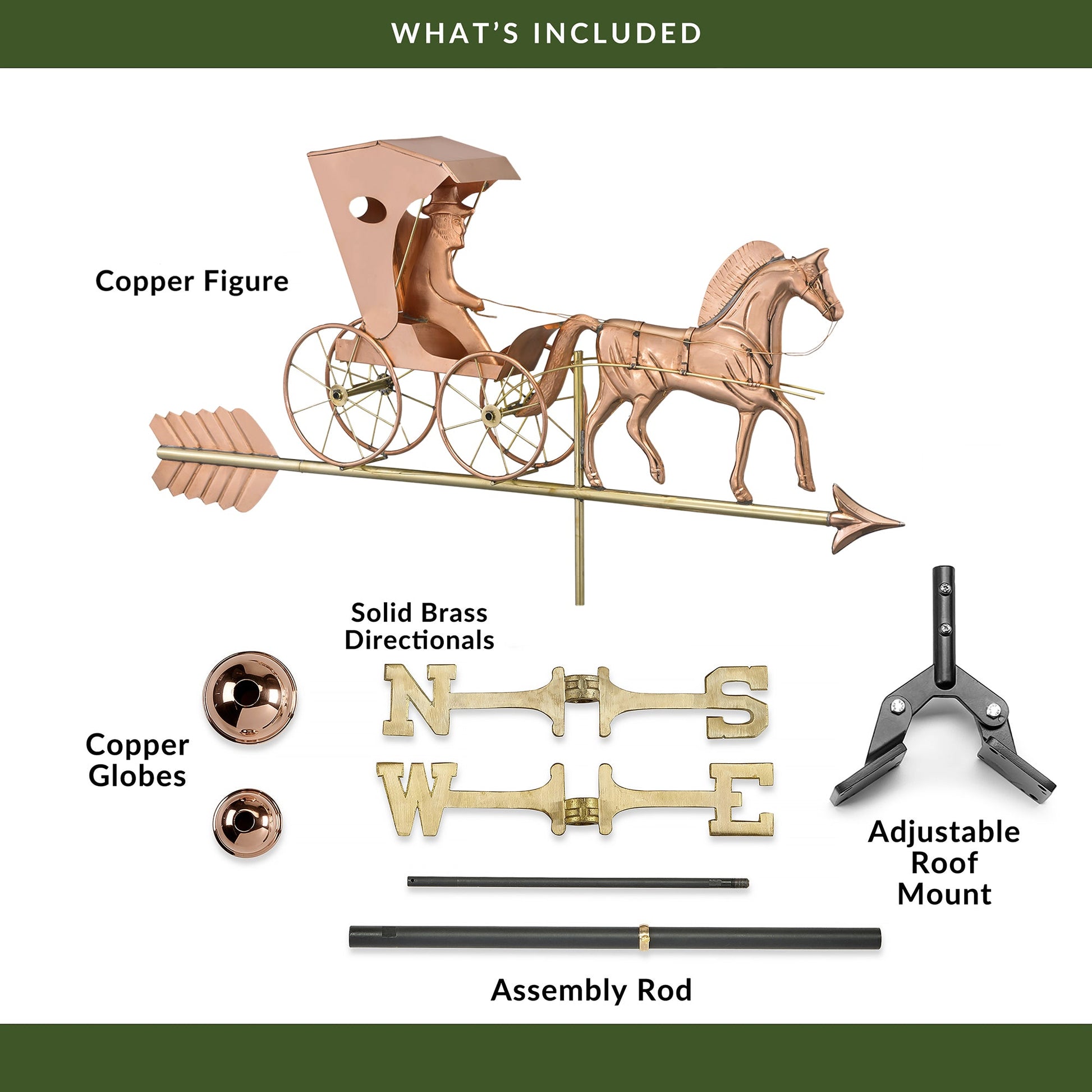 Country Doctor Weathervane with Arrow - Good Directions