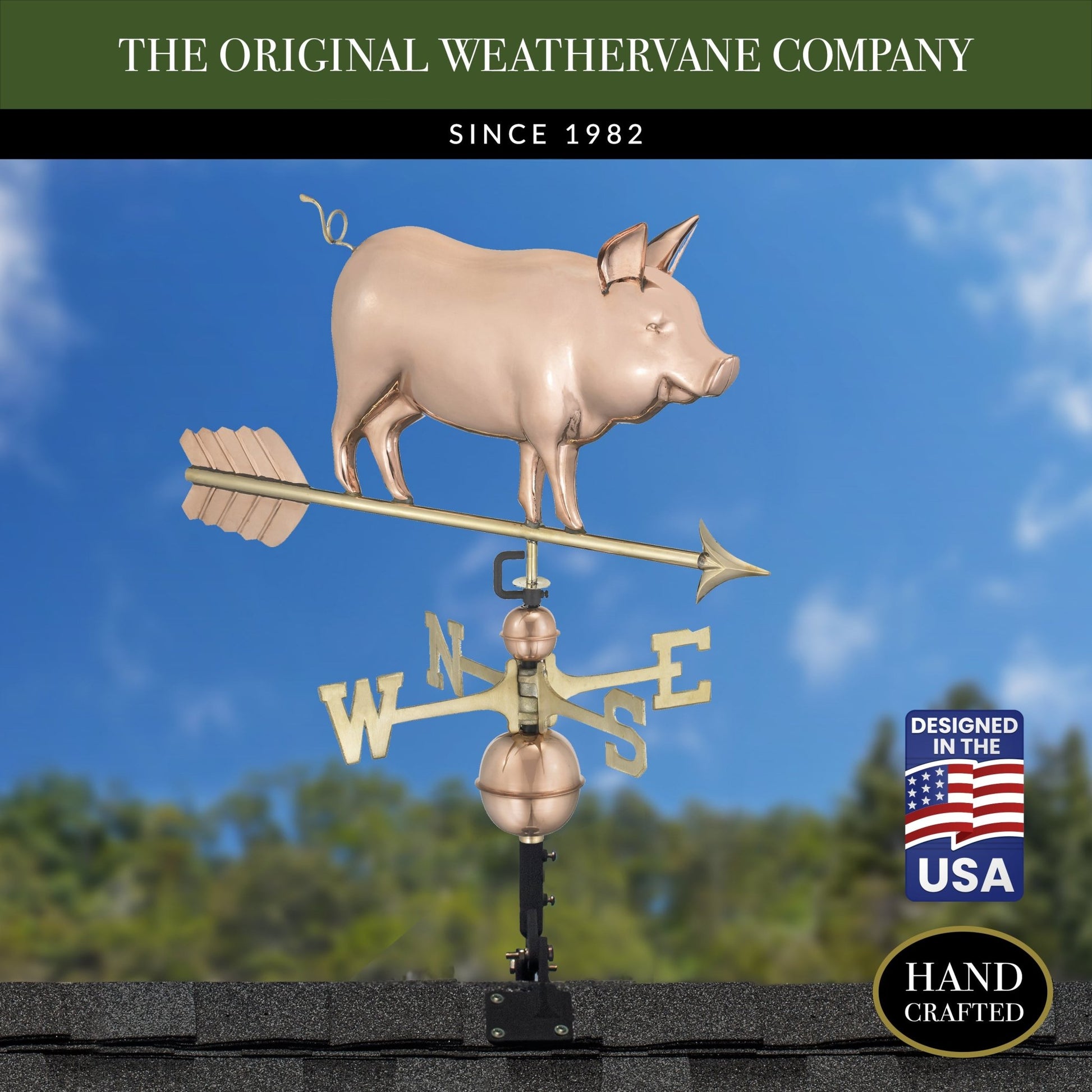 Country Pig Weathervane - Good Directions