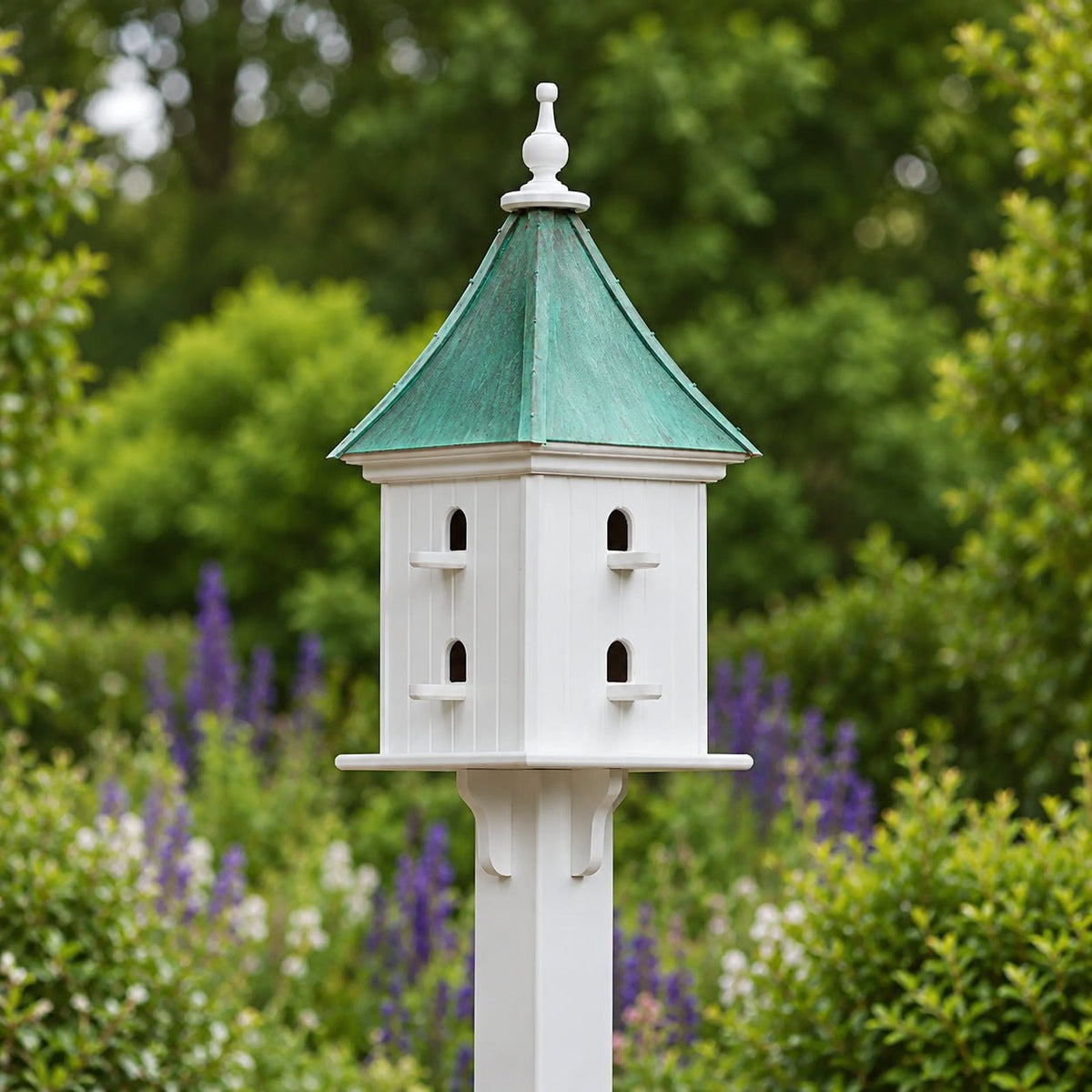 Courtyard Bird House — Aged Copper Roof - Good Directions