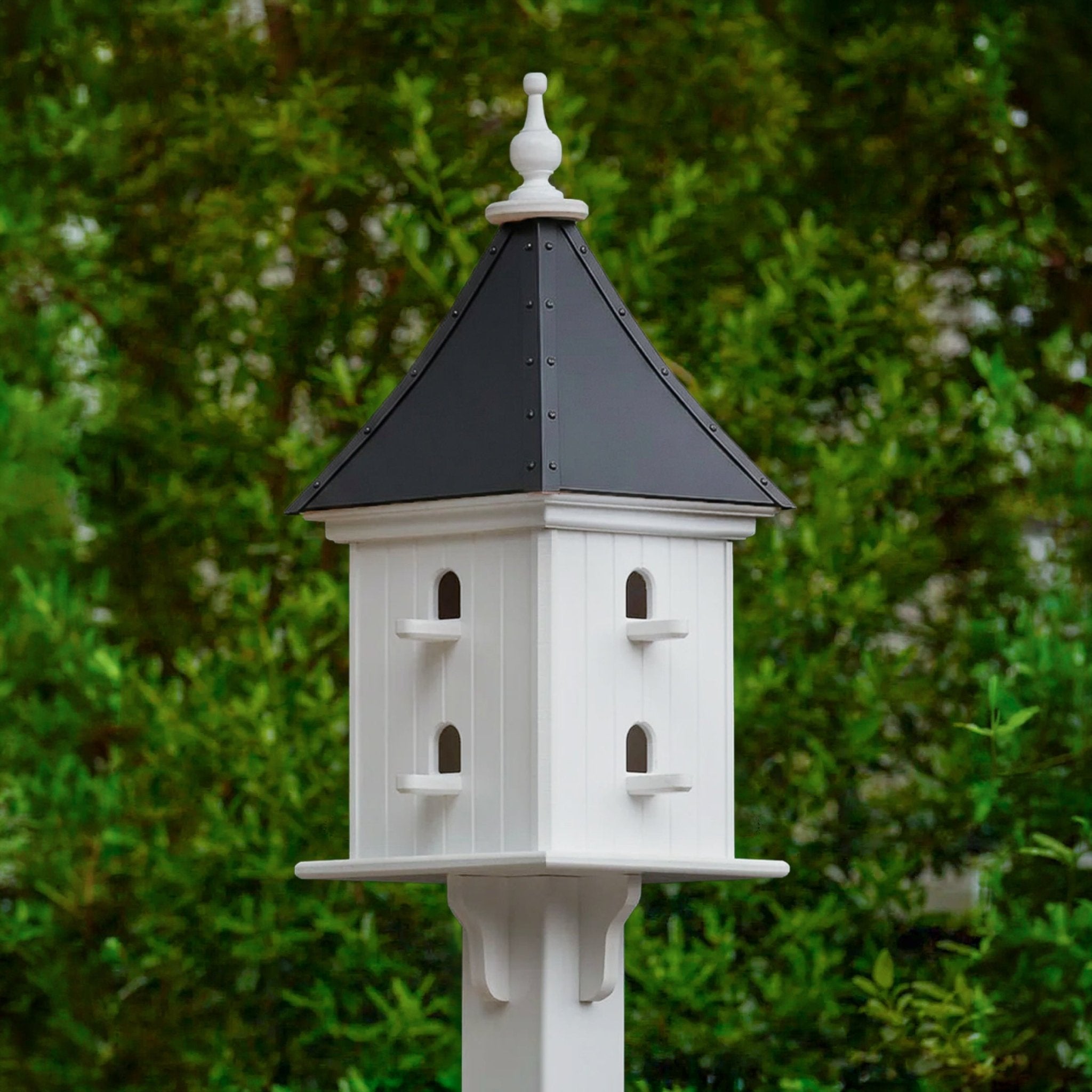 Courtyard Bird House — Black Aluminum Roof - Good Directions