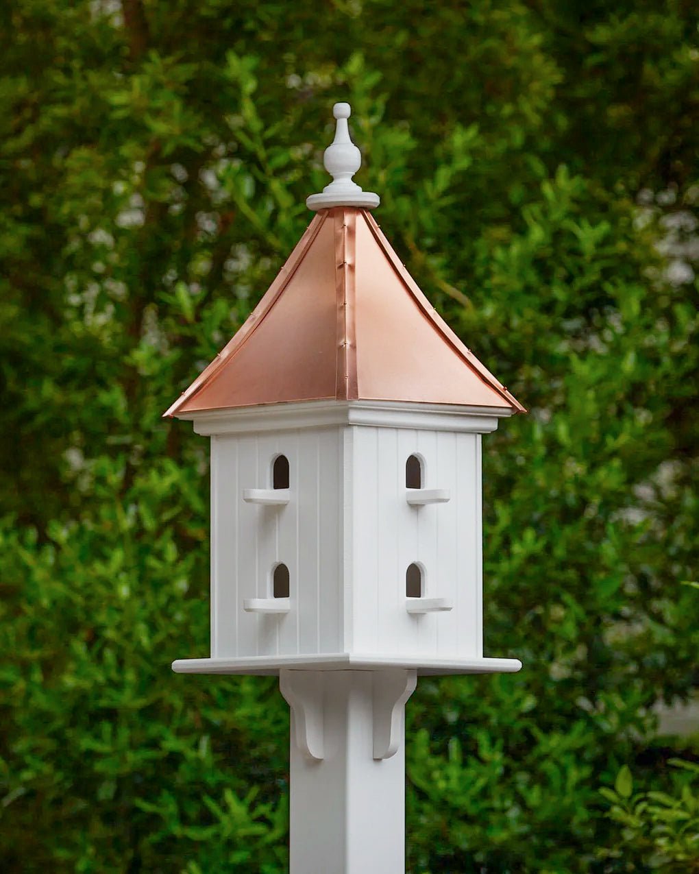 Courtyard Bird House — Polished Copper Roof - Good Directions