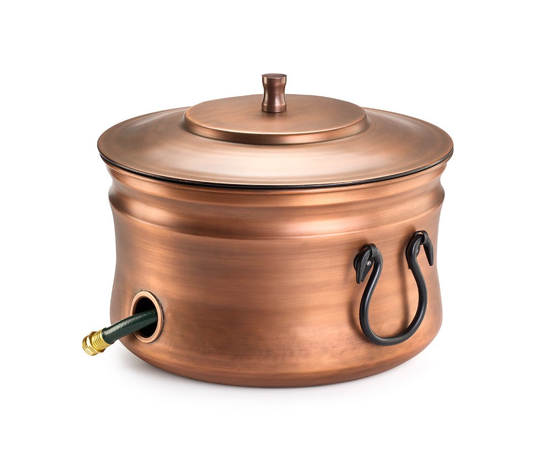 Del Mar Hose Pot with Lid - Copper Finish - Good Directions