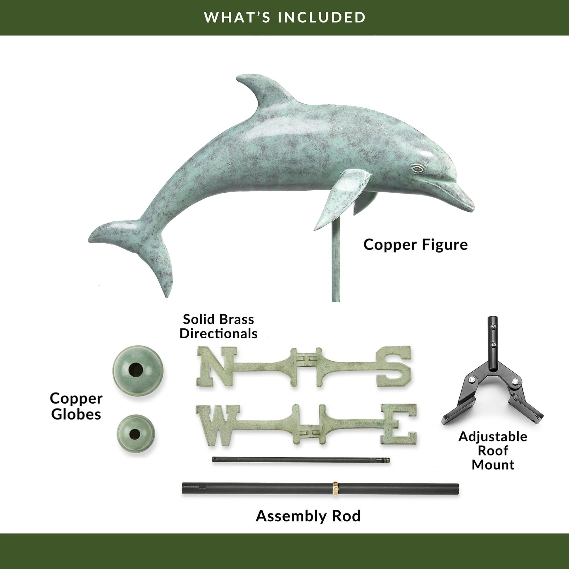 Dolphin Weathervane - Good Directions