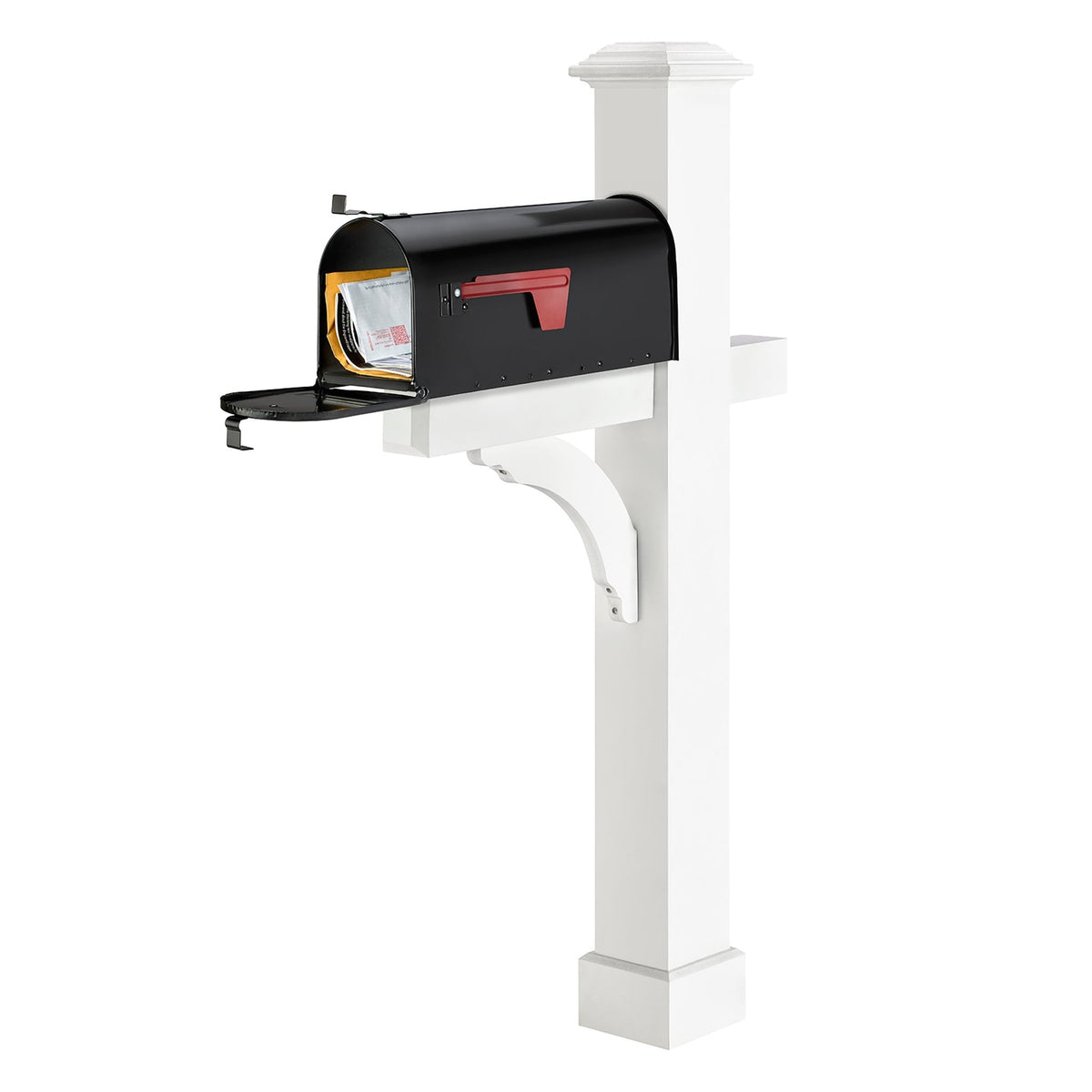 Essex Vinyl Mailbox Post with Classic Mailbox - Good Directions