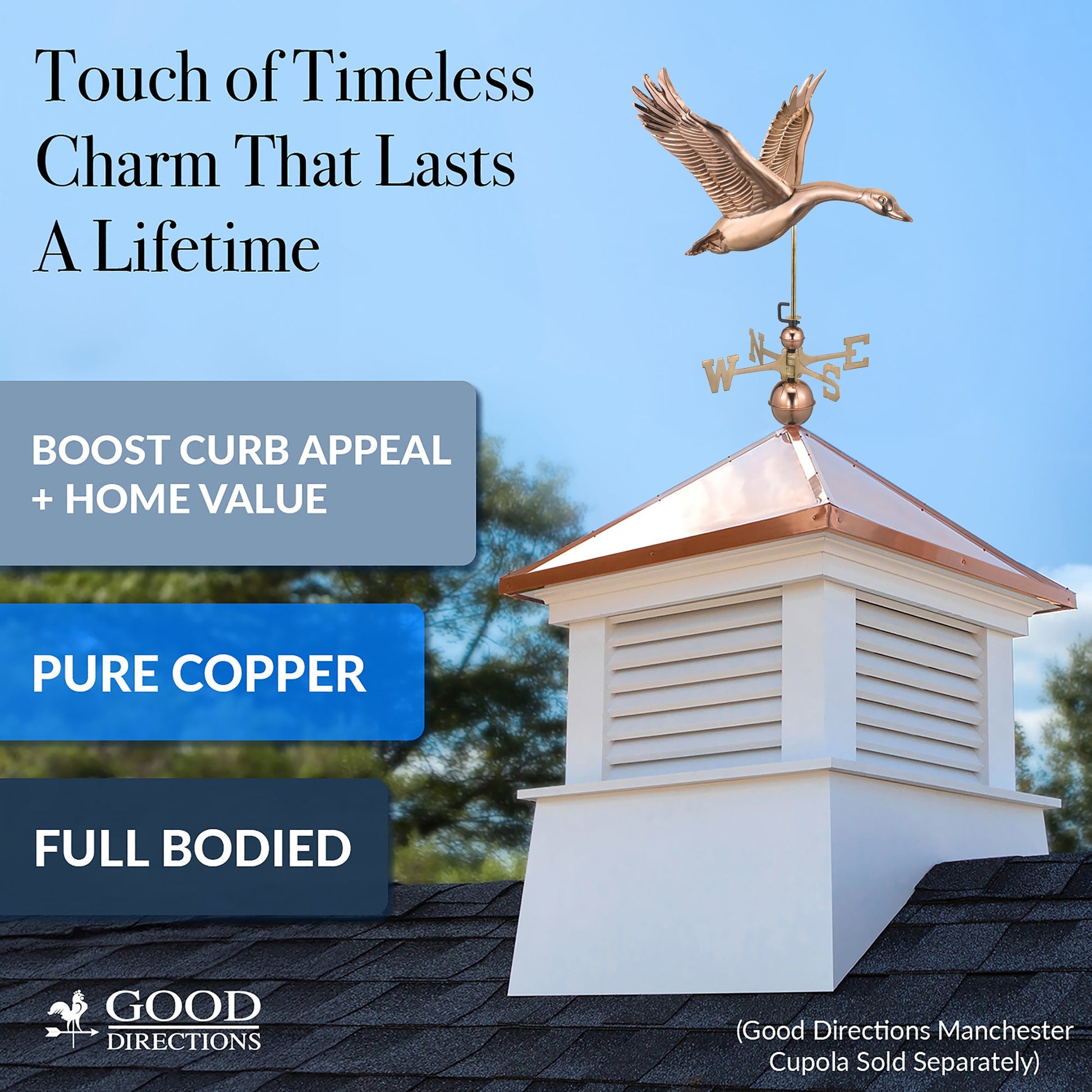 Feathered Goose Weathervane - Good Directions