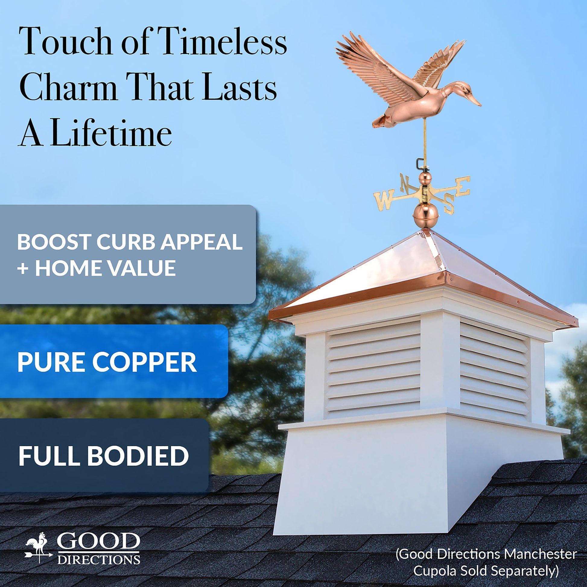 Flying Duck Weathervane - Good Directions