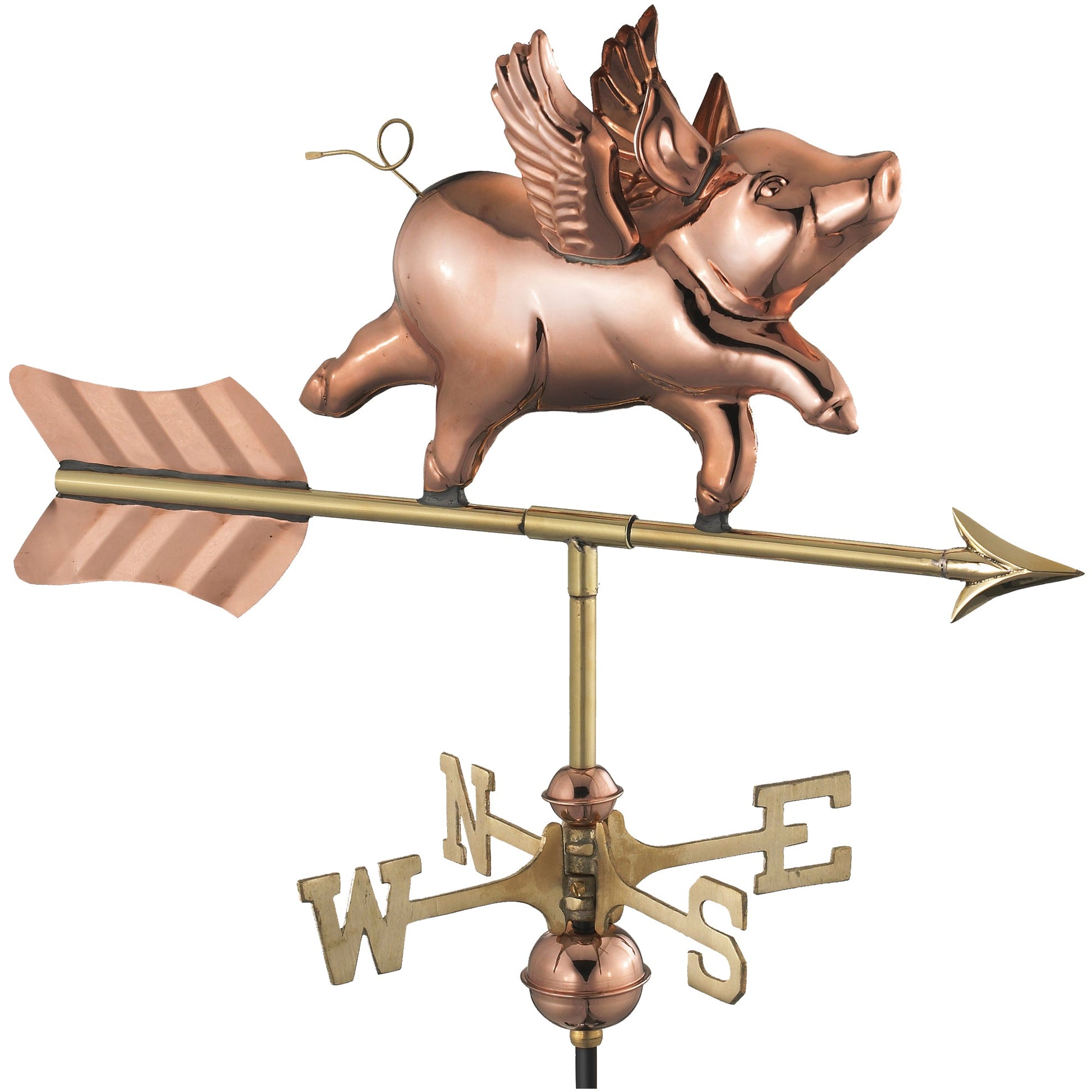 Flying Pig Garden Weathervane - Good Directions