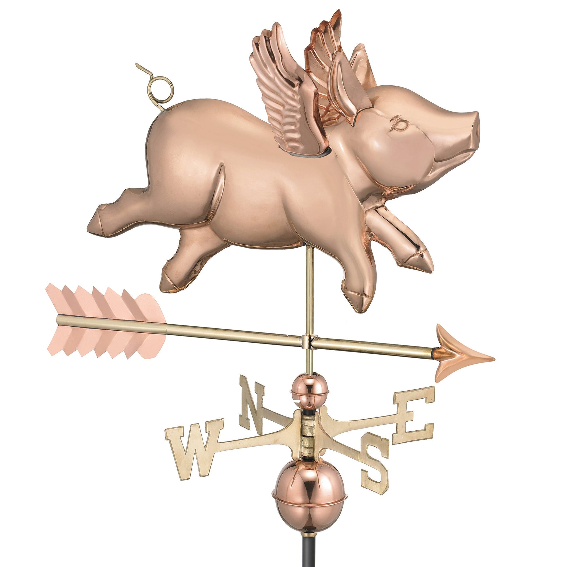 Flying Pig with Arrow Weathervane - Good Directions