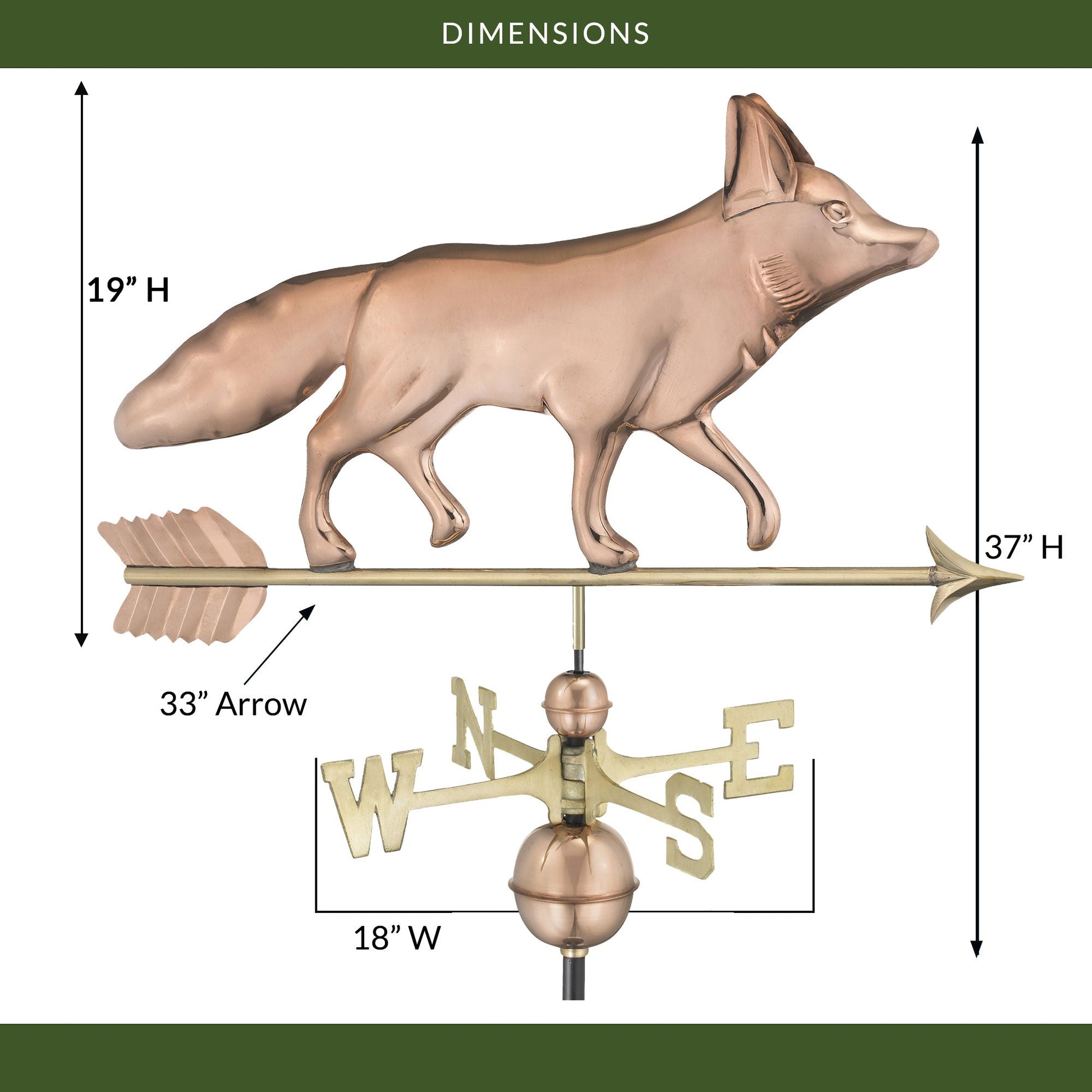 Fox Weathervane - Good Directions