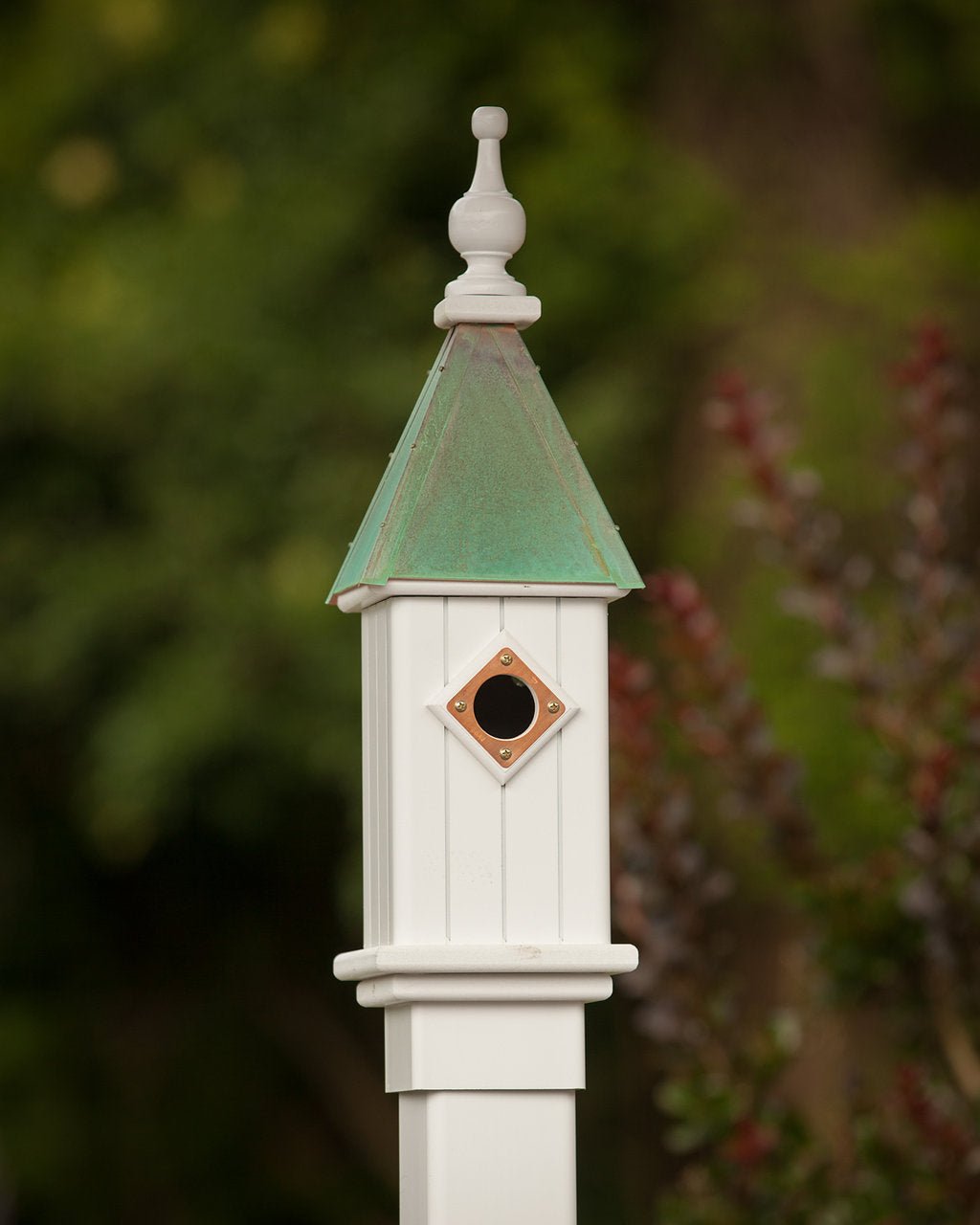 Gable Bird House — Aged Copper Roof - Good Directions