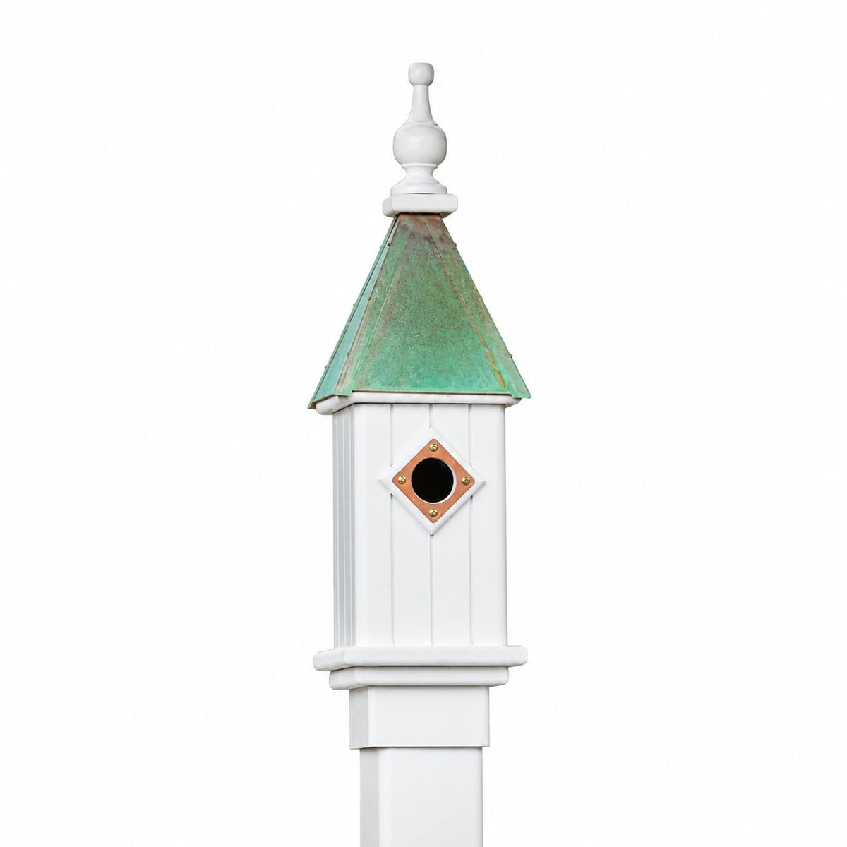 Gable Bird House — Aged Copper Roof - Good Directions