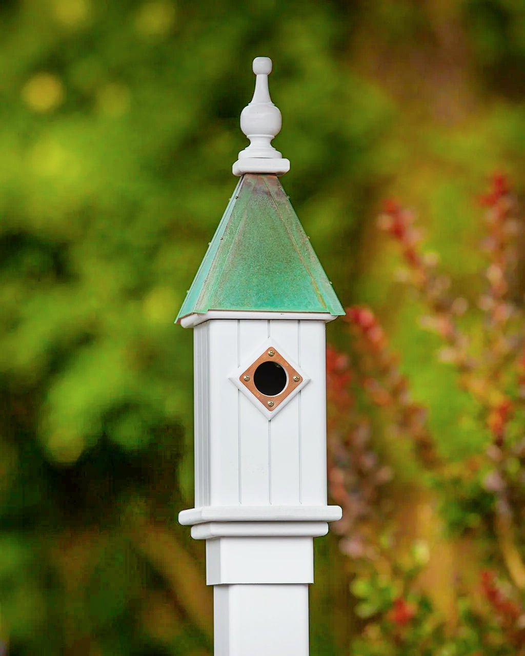 Gable Bird House — Aged Copper Roof - Good Directions