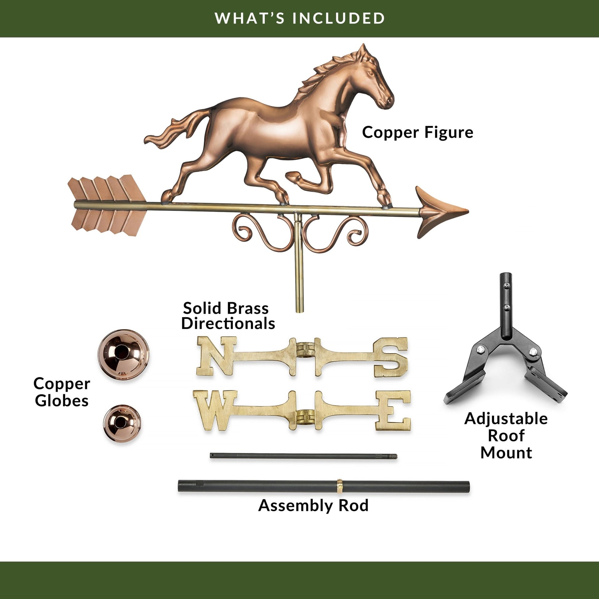 Galloping Horse Weathervane - Good Directions