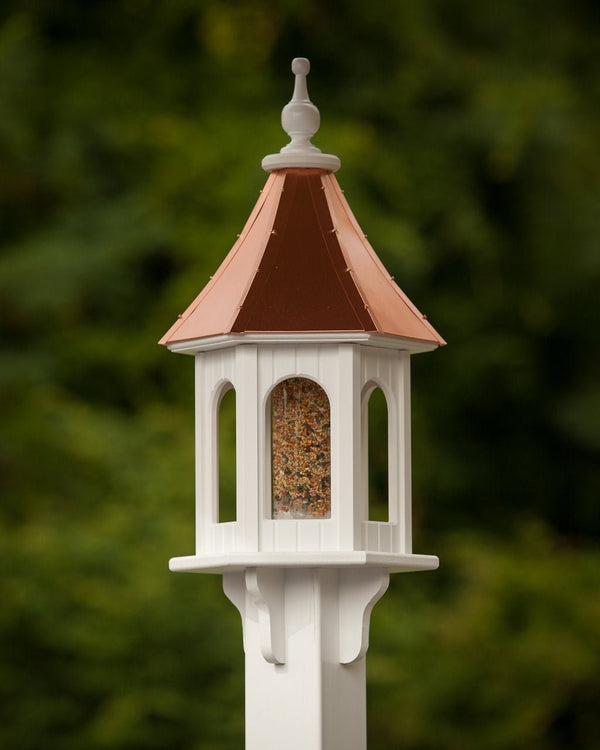 Gazebo Bird Feeder – Polished Copper Roof - Good Directions
