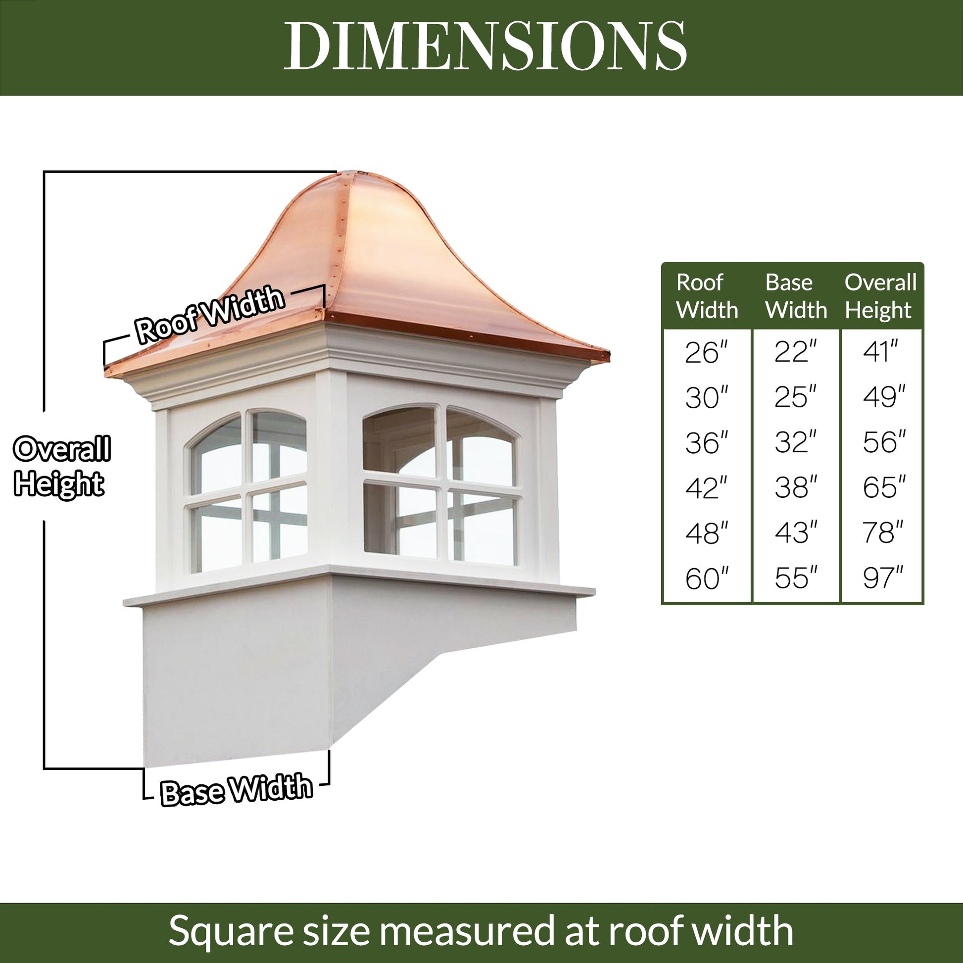 Greenwich Vinyl Cupola - Good Directions