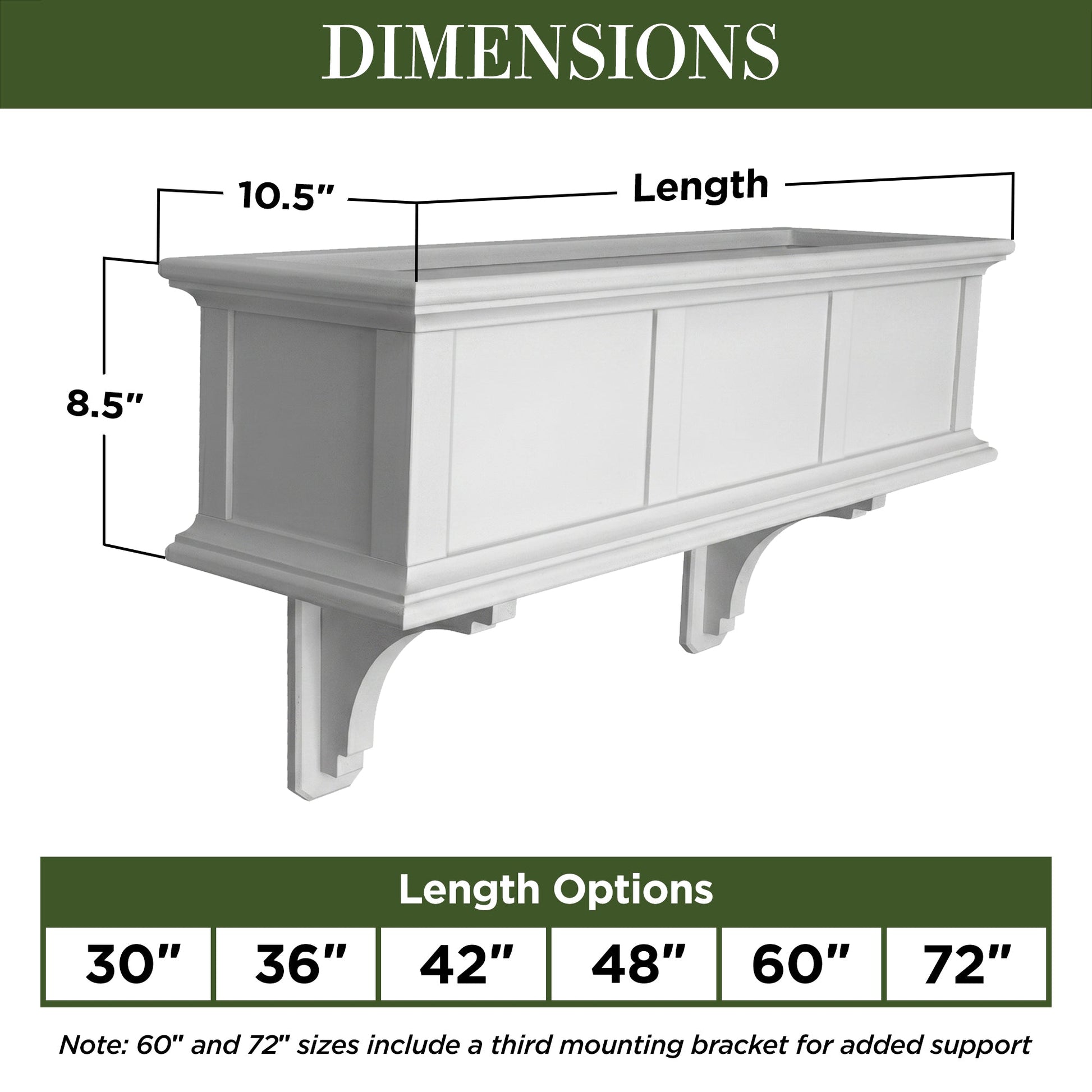 Greenwich Vinyl Window Box - Good Directions
