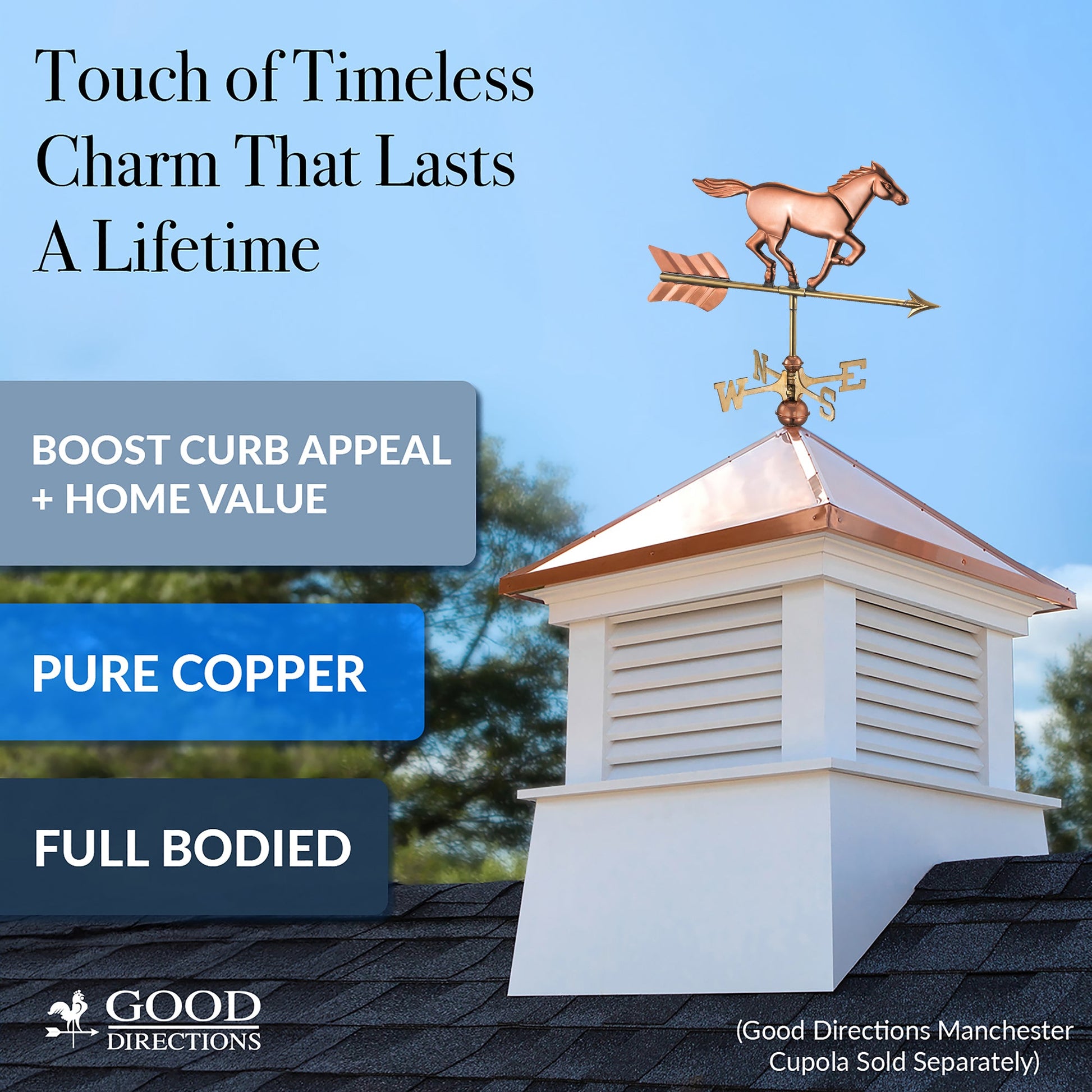Horse Cottage Weathervane - Good Directions