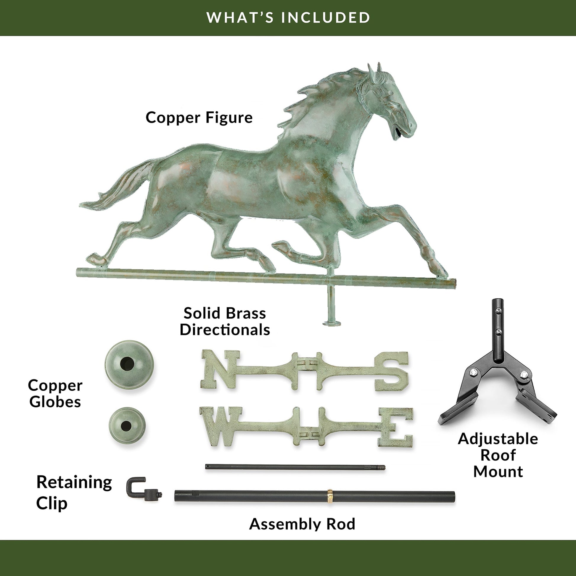Horse Weathervane - Good Directions