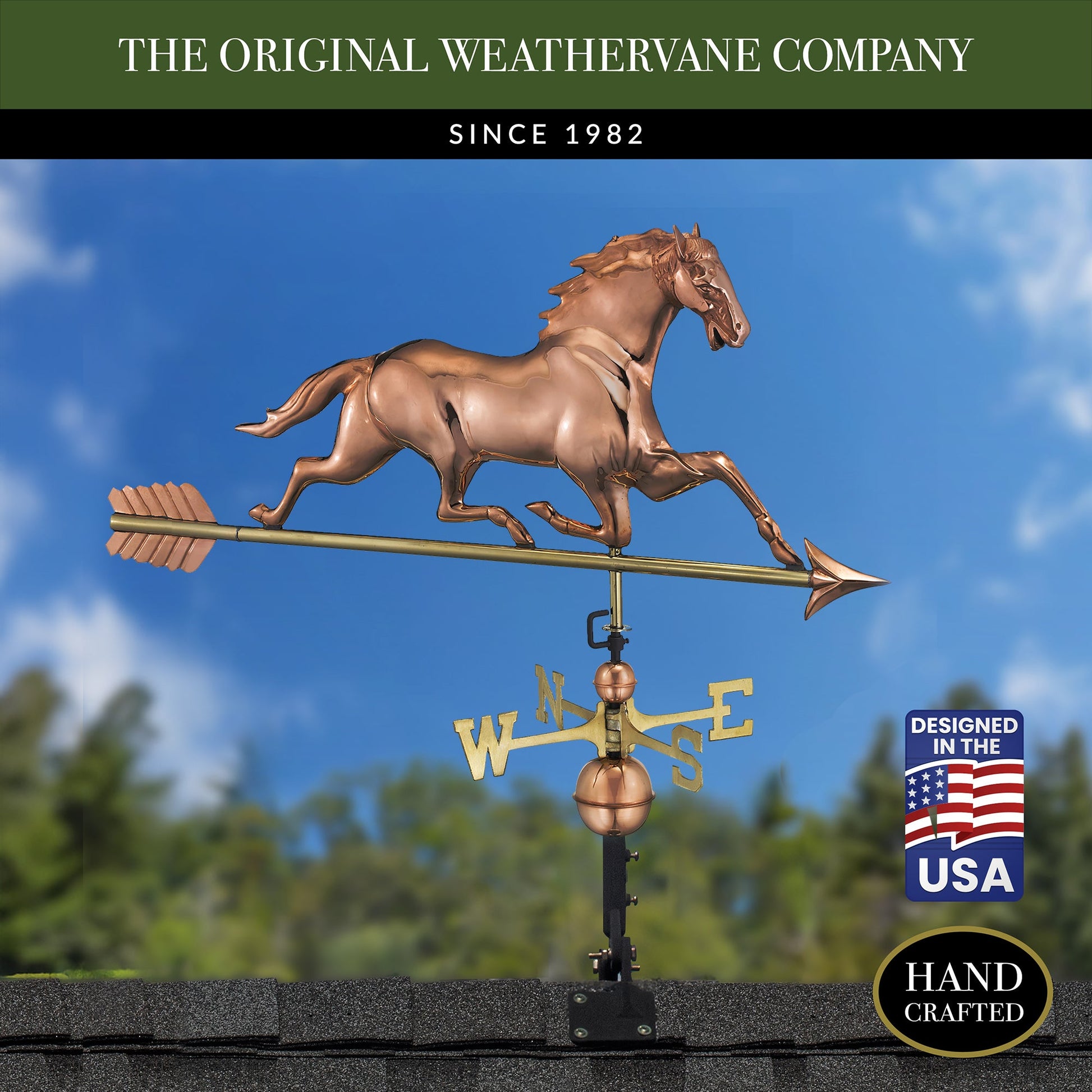 Horse Weathervane with Arrow - Good Directions