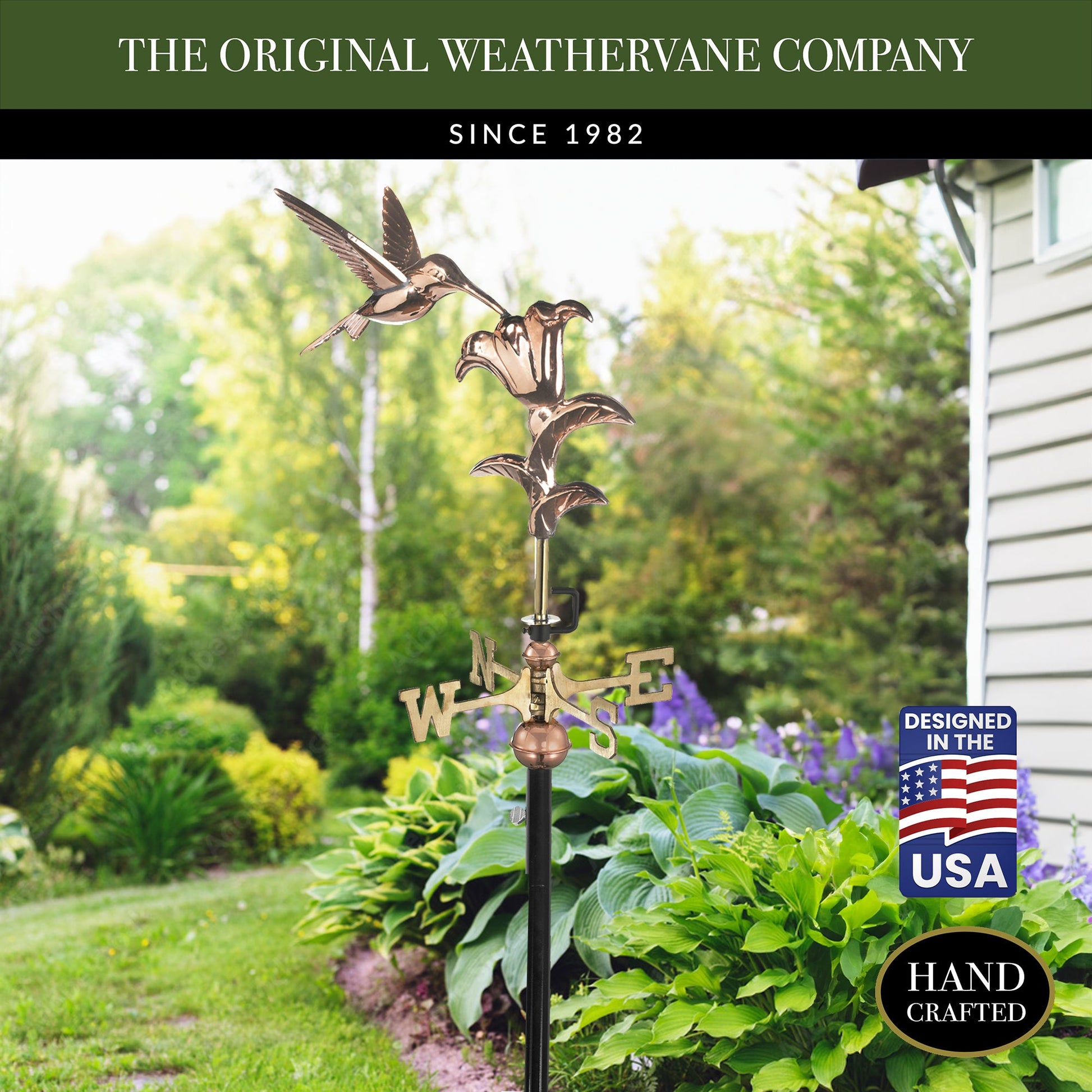 Hummingbird Garden Weathervane - Good Directions