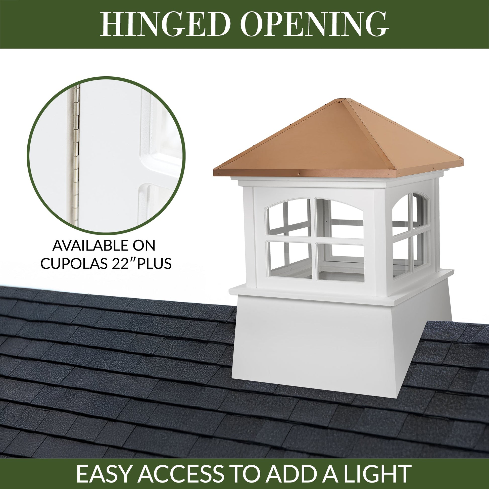 Huntington Vinyl Cupola - Good Directions