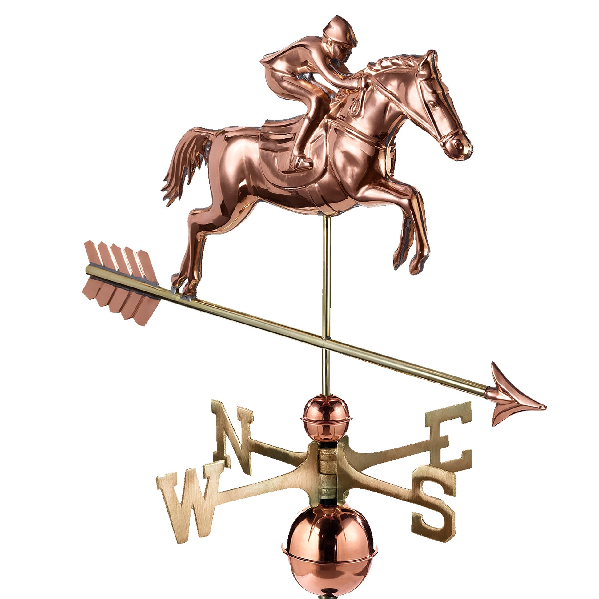 Jumping Horse & Rider Weathervane - Good Directions