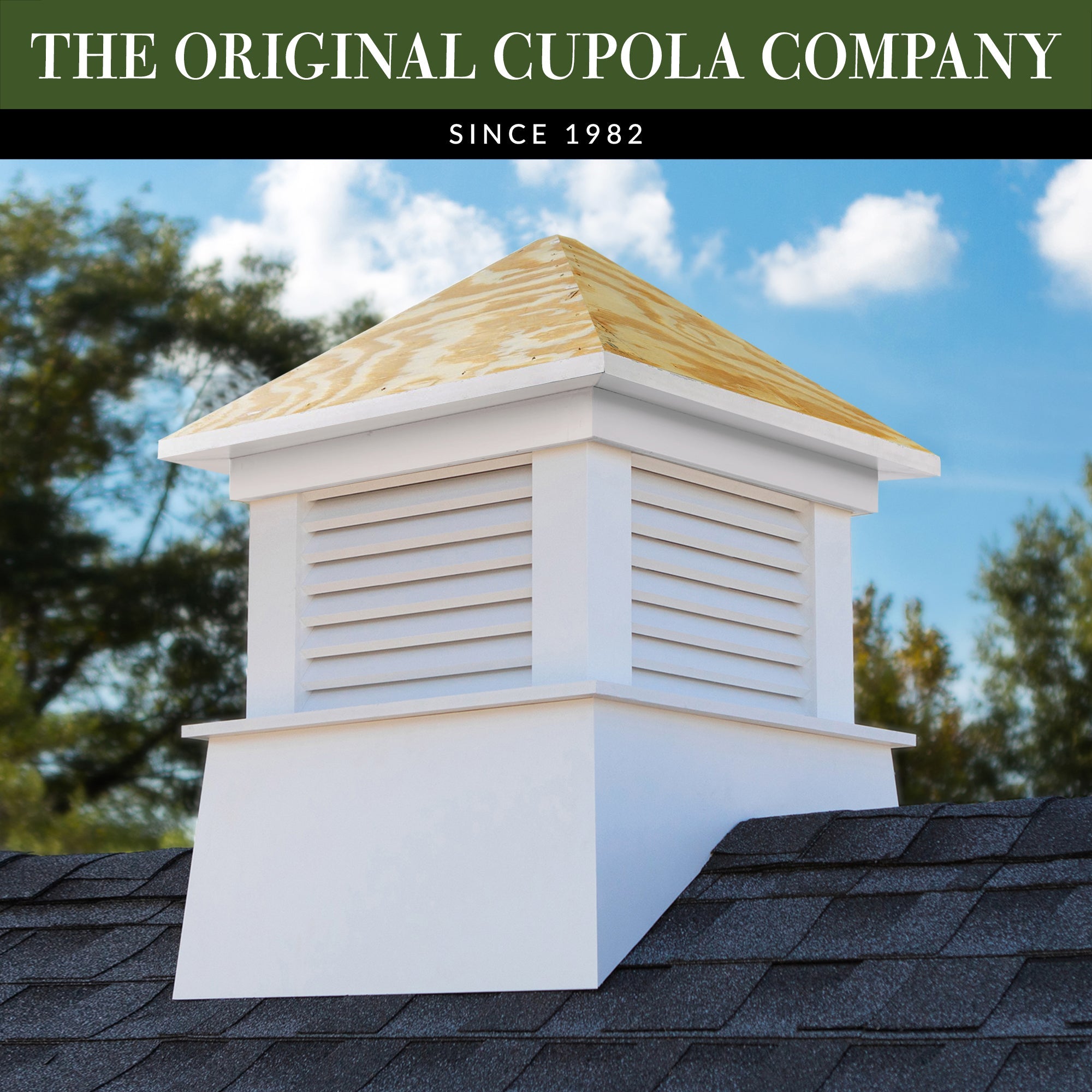 Kent Vinyl Cupola with Wood Roof - Good Directions