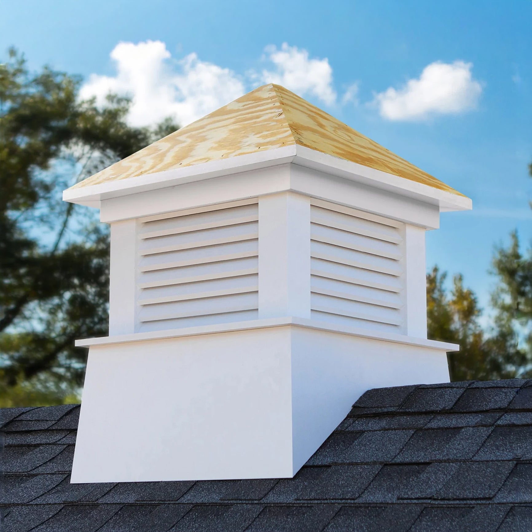 Kent Vinyl Cupola with Wood Roof - Good Directions