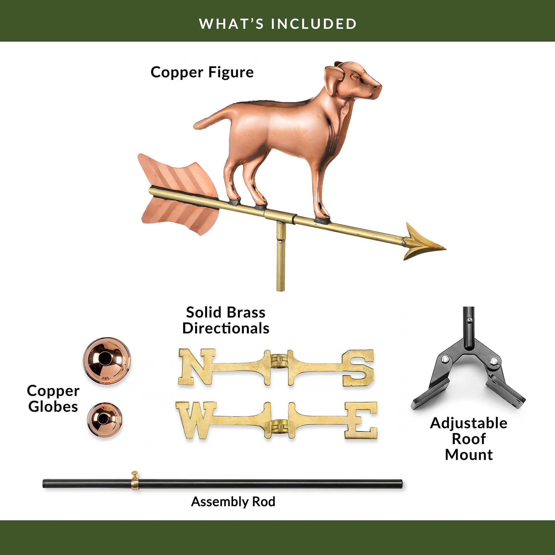 Labrador Retriever Cottage Weathervane - Good Directions