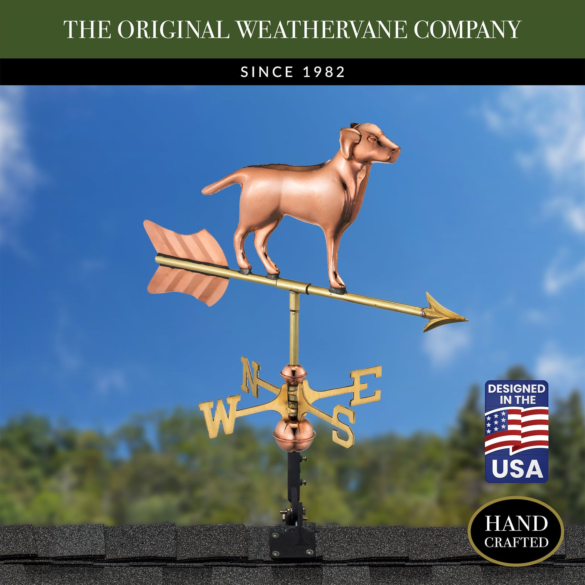 Labrador Retriever Cottage Weathervane - Good Directions
