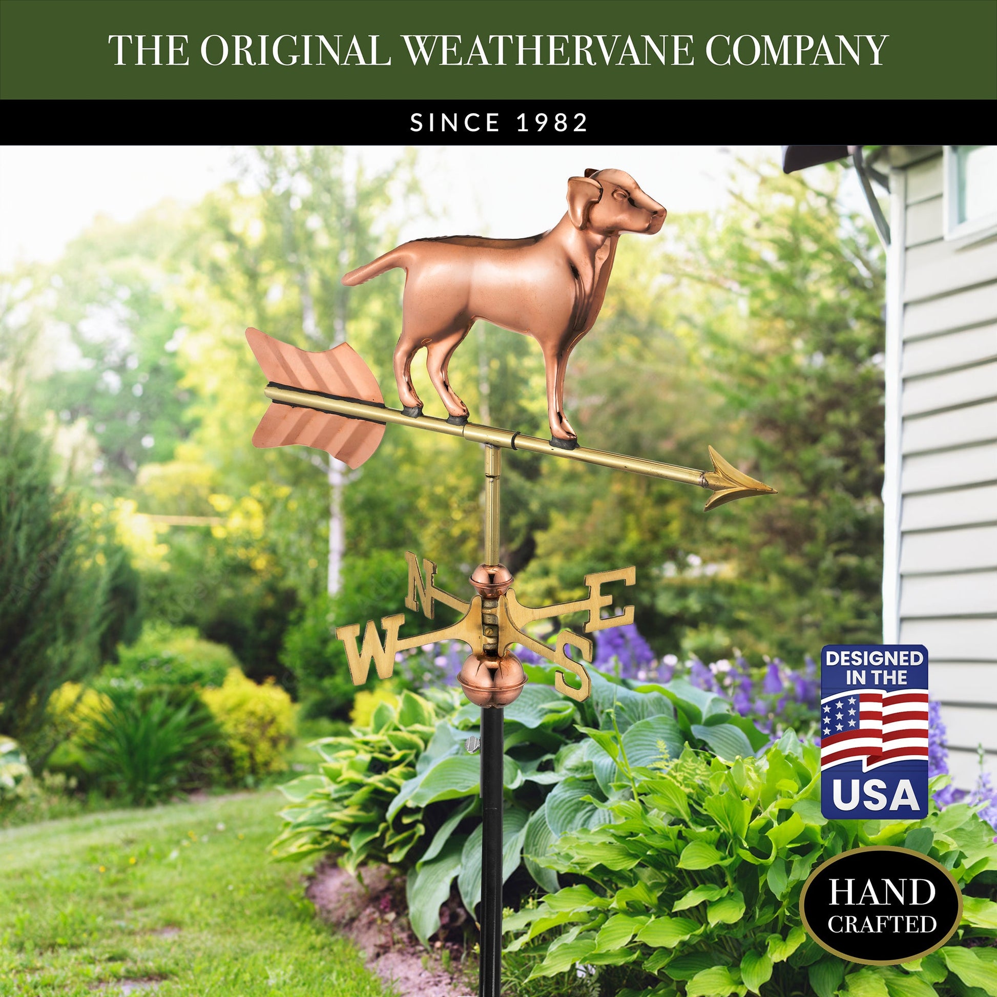 Labrador Retriever Garden Weathervane - Good Directions